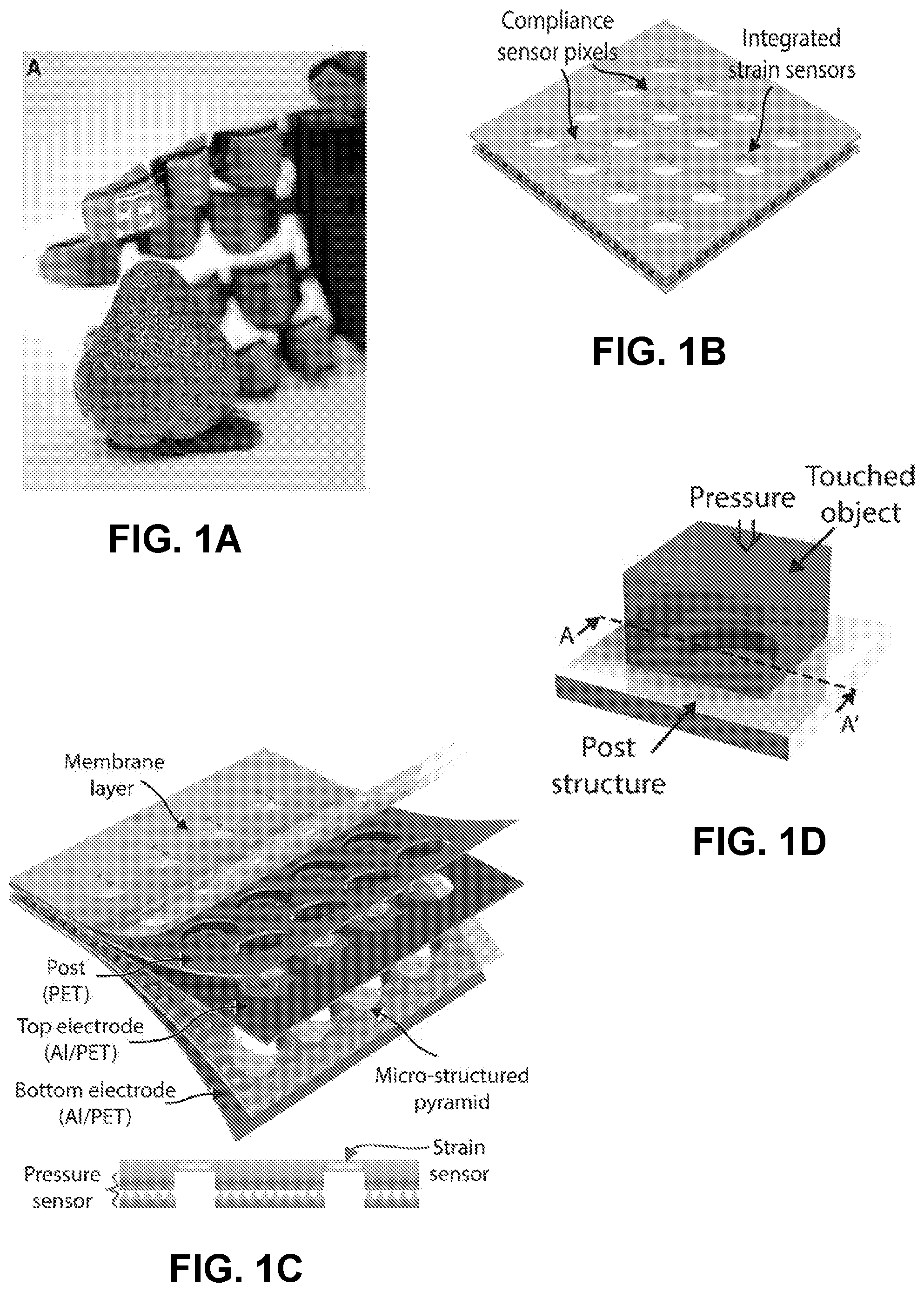Patent US12492955 Figure 1 – Devices and methods involving sensing in response to an applied touch or other force