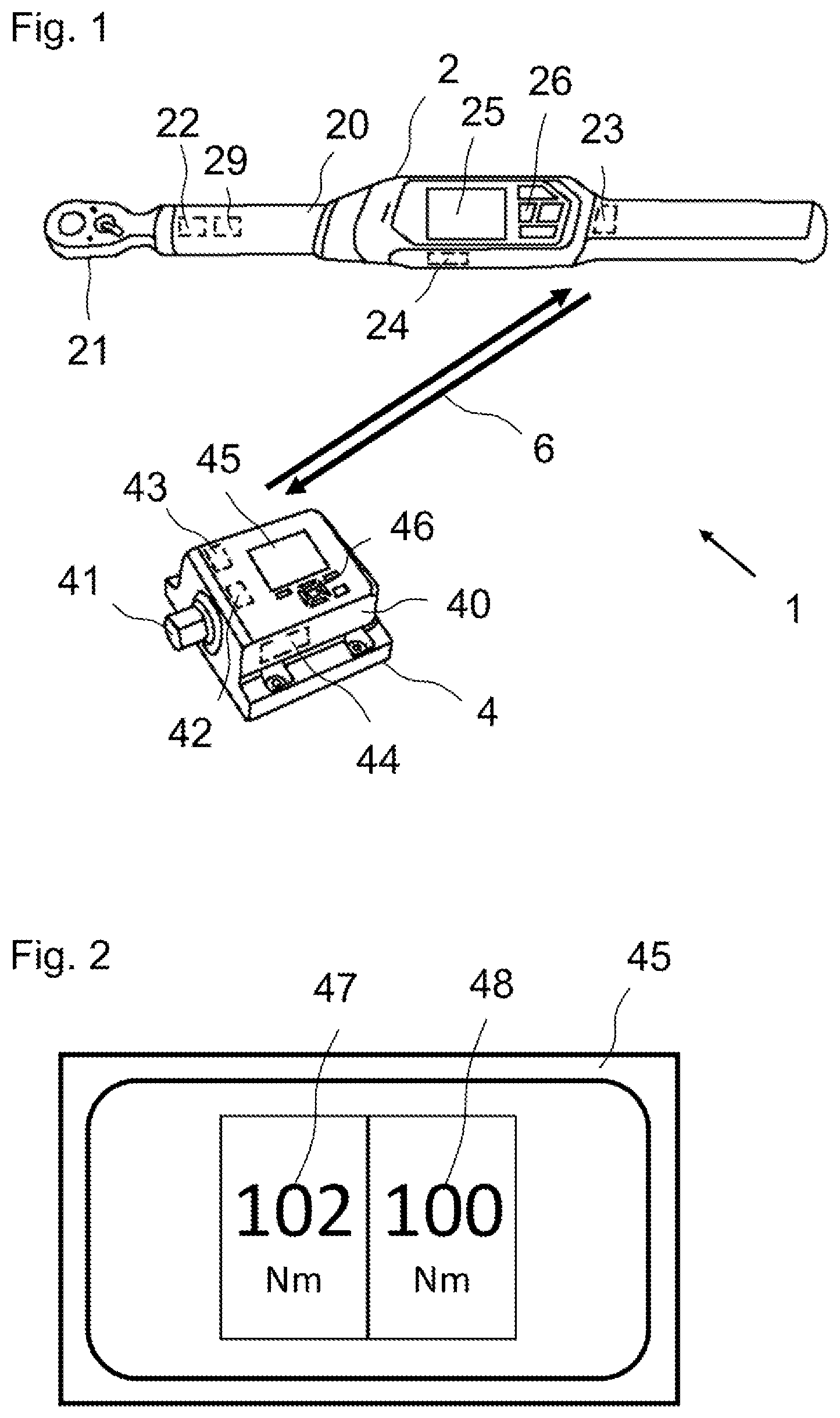 Patent US12492958 Figure 1 – Method and system for unlocking a calibratable electronic torque tool, torque testing device, and torque tool