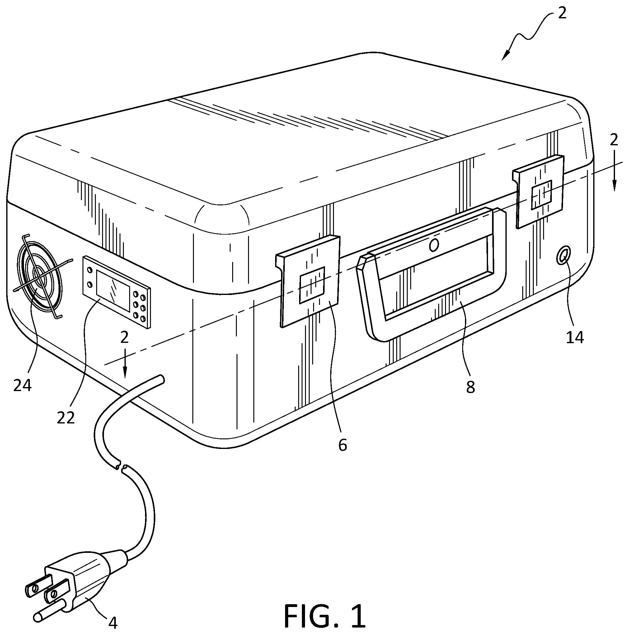 Patent US12492968 Figure 1 – Climate controlled housing for instrumentation