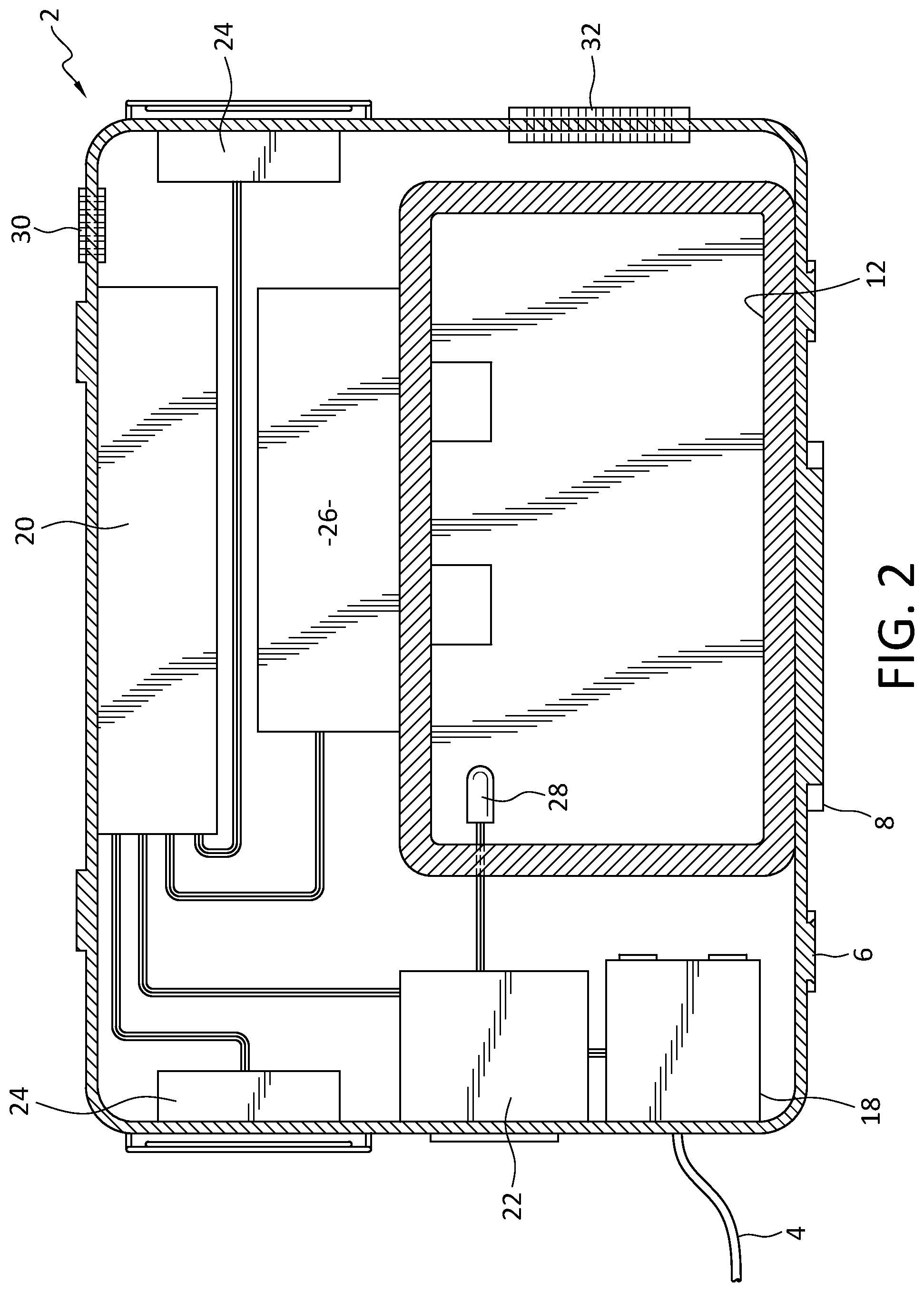 Patent US12492968 Figure 2 – Climate controlled housing for instrumentation