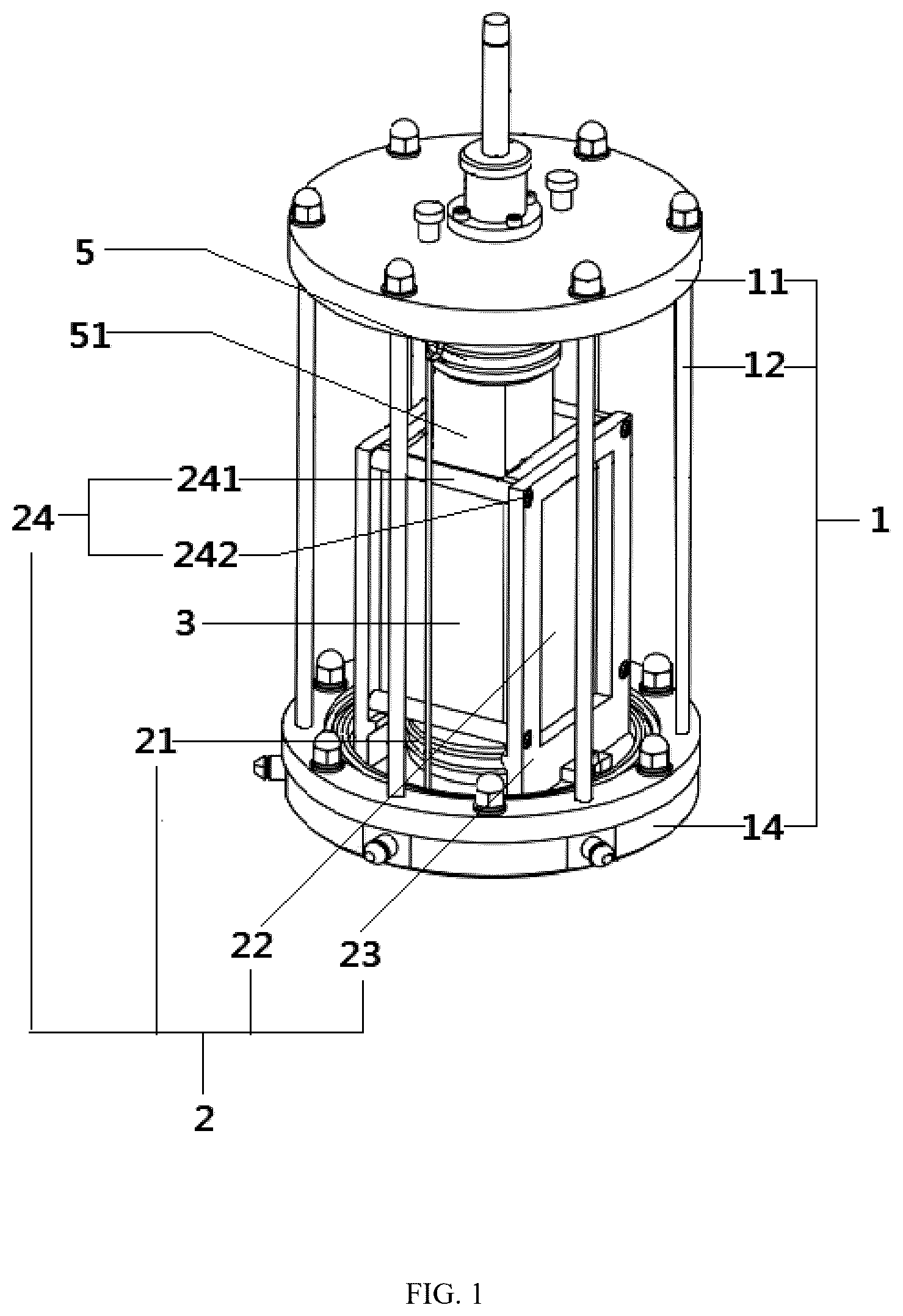 Patent US12492976 Figure 1 – Biaxial test device