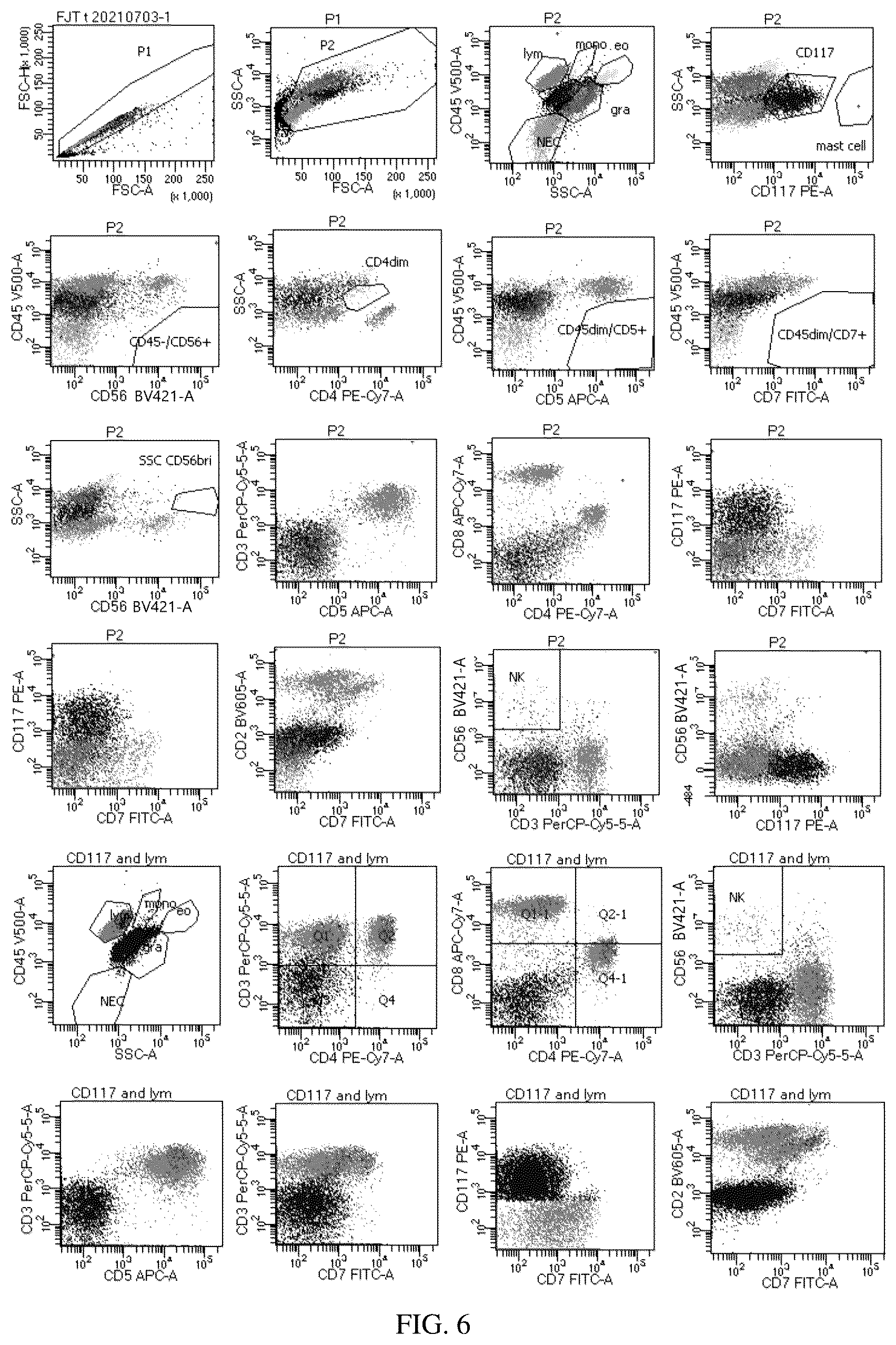 Patent US12492980 Figure 6 – Antibody combination for one-step screening and/or diagnosis of clonal diseases and related application