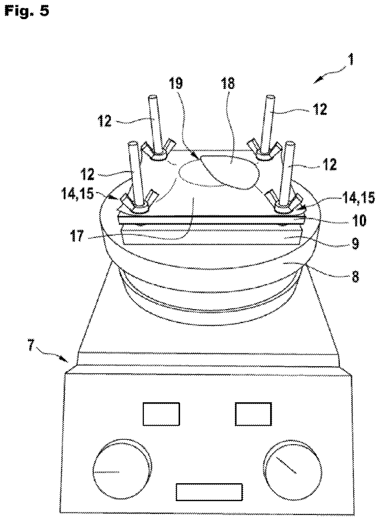 Patent US12492981 Figure 4 – Method and device for testing the adhesion of a body on a substrate