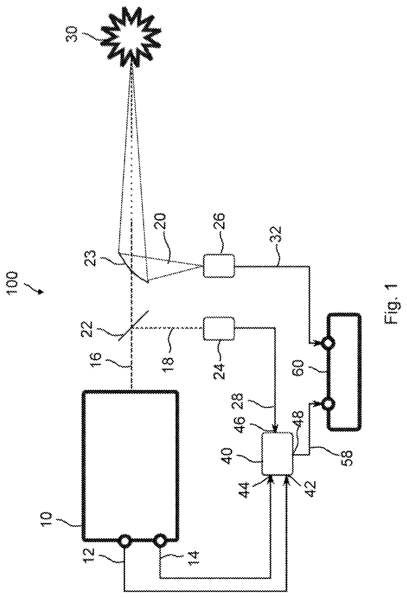 Patent US12492993 — Optical device having a trigger unit, trigger unit, and method for capturing infrared absorption spectra — Figure 1