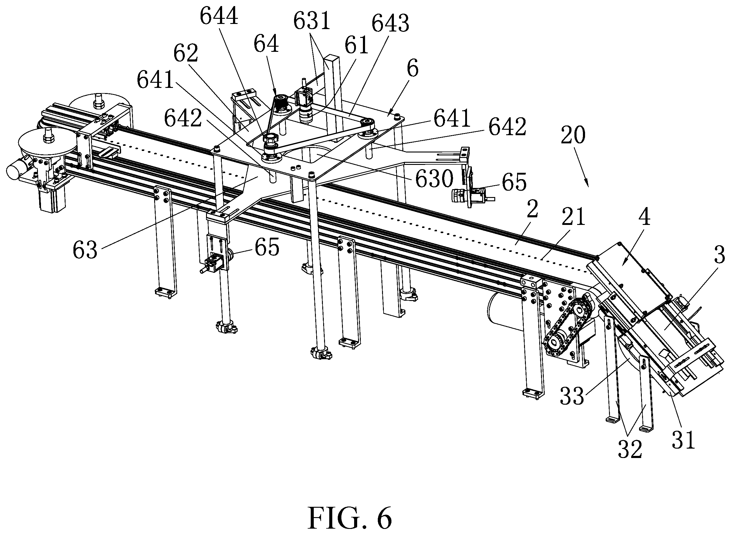 Patent US12492999 Figure 6 – Optical inspection equipment for checking multiple utensils made of plant fibers
