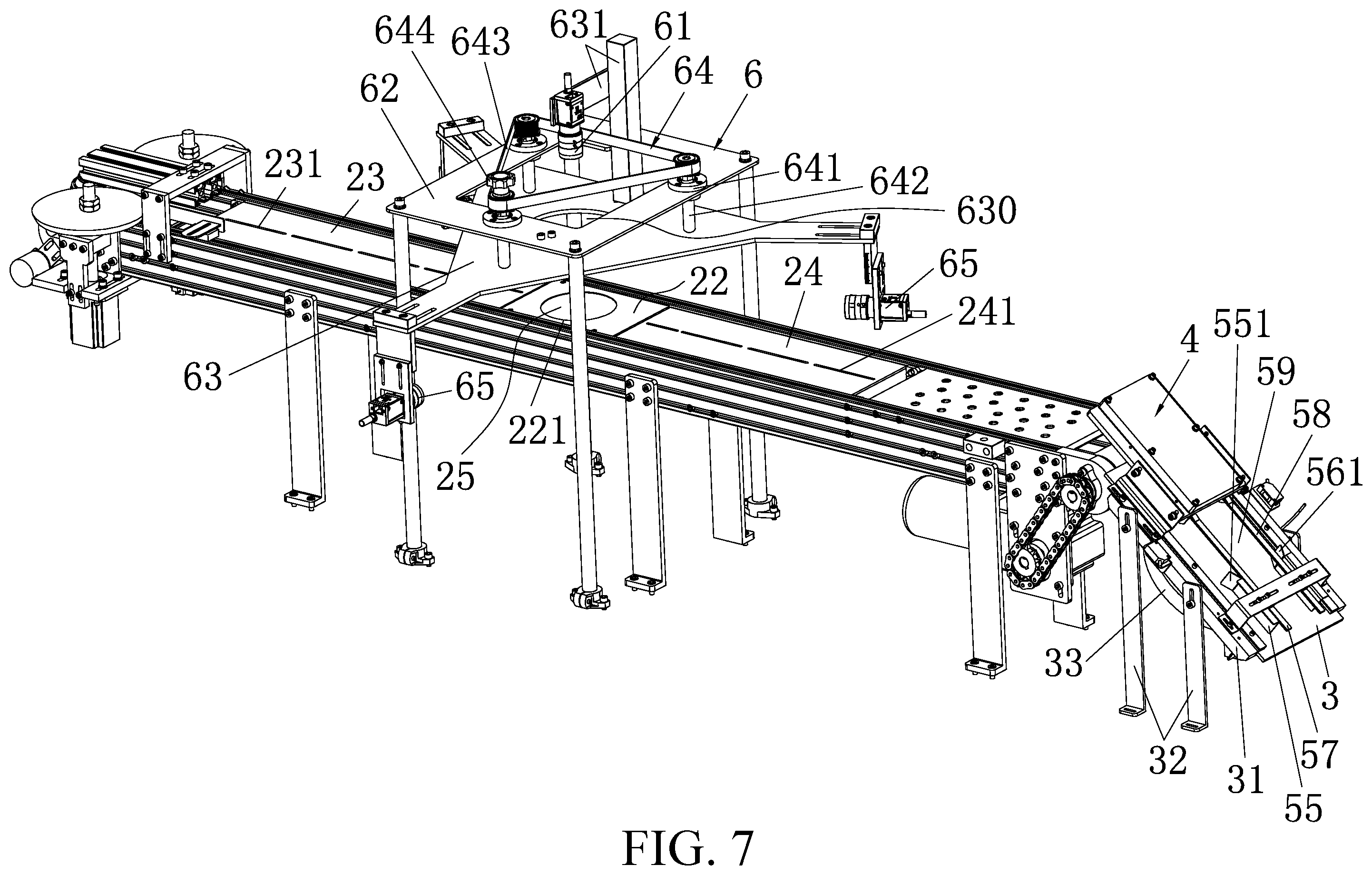 Patent US12492999 Figure 7 – Optical inspection equipment for checking multiple utensils made of plant fibers