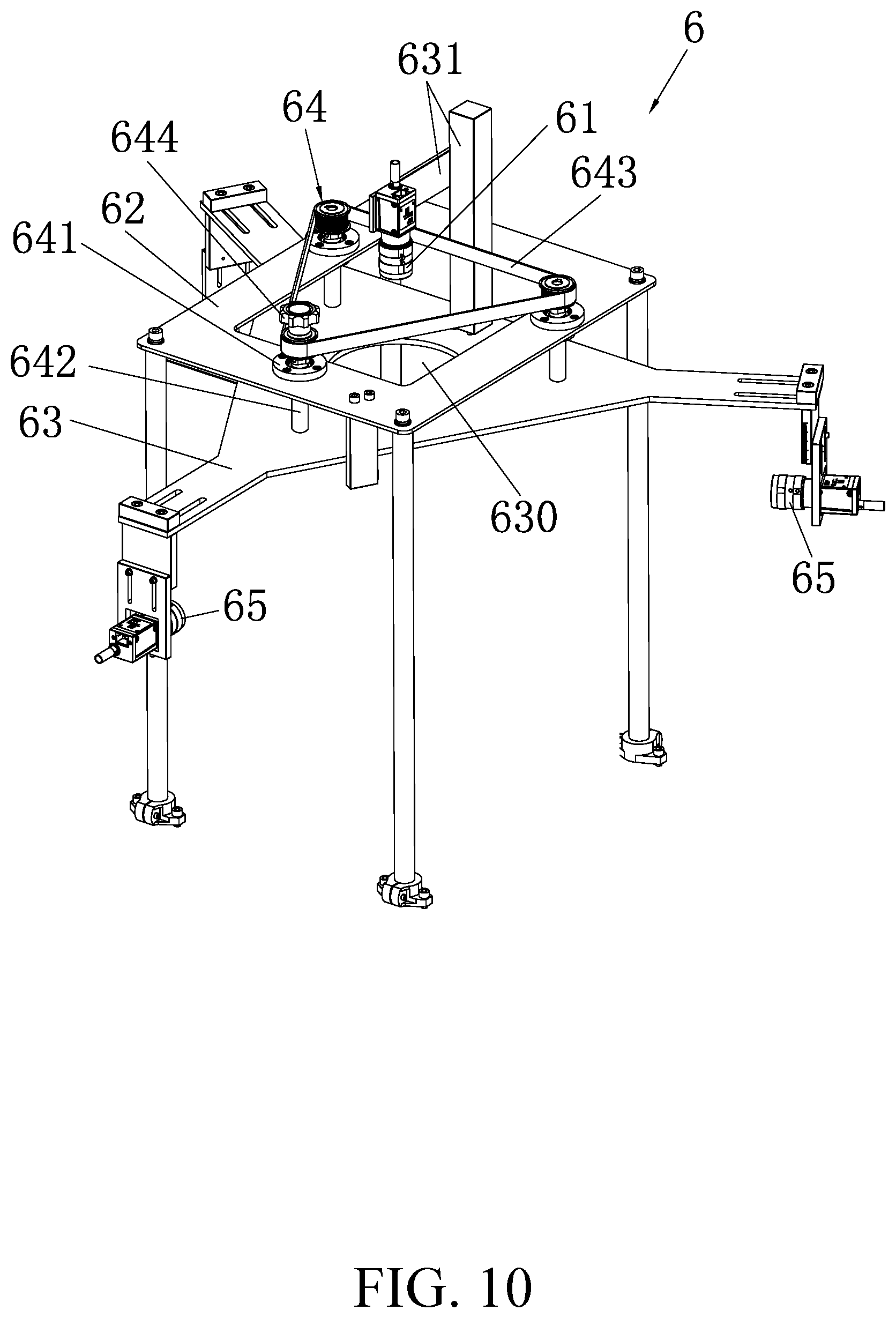 Patent US12492999 Figure 10 – Optical inspection equipment for checking multiple utensils made of plant fibers