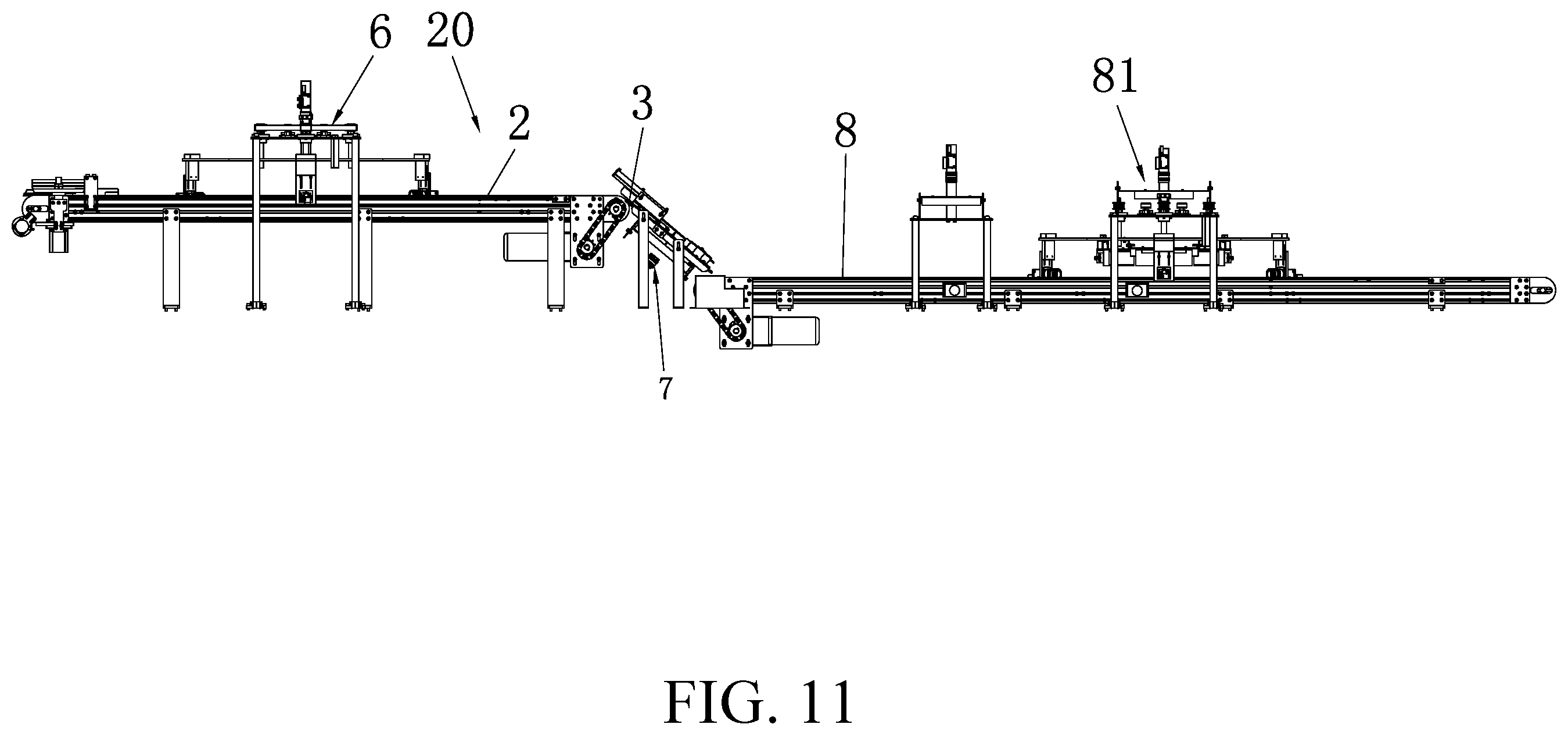 Patent US12492999 Figure 11 – Optical inspection equipment for checking multiple utensils made of plant fibers