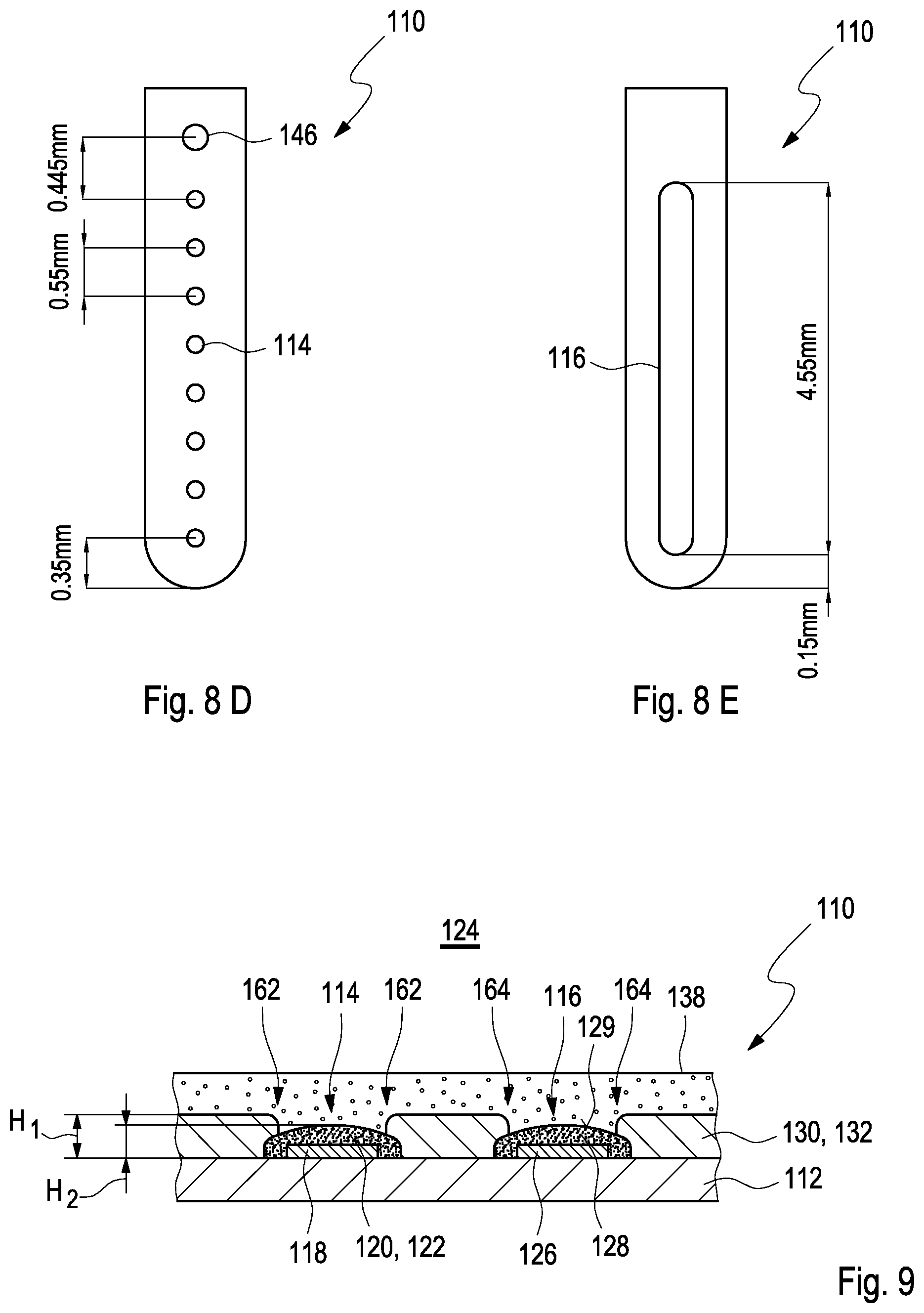 Patent US12496000 Figure 5 – Sensor elements for detecting an analyte in a body fluid sample as well as methods of making the same