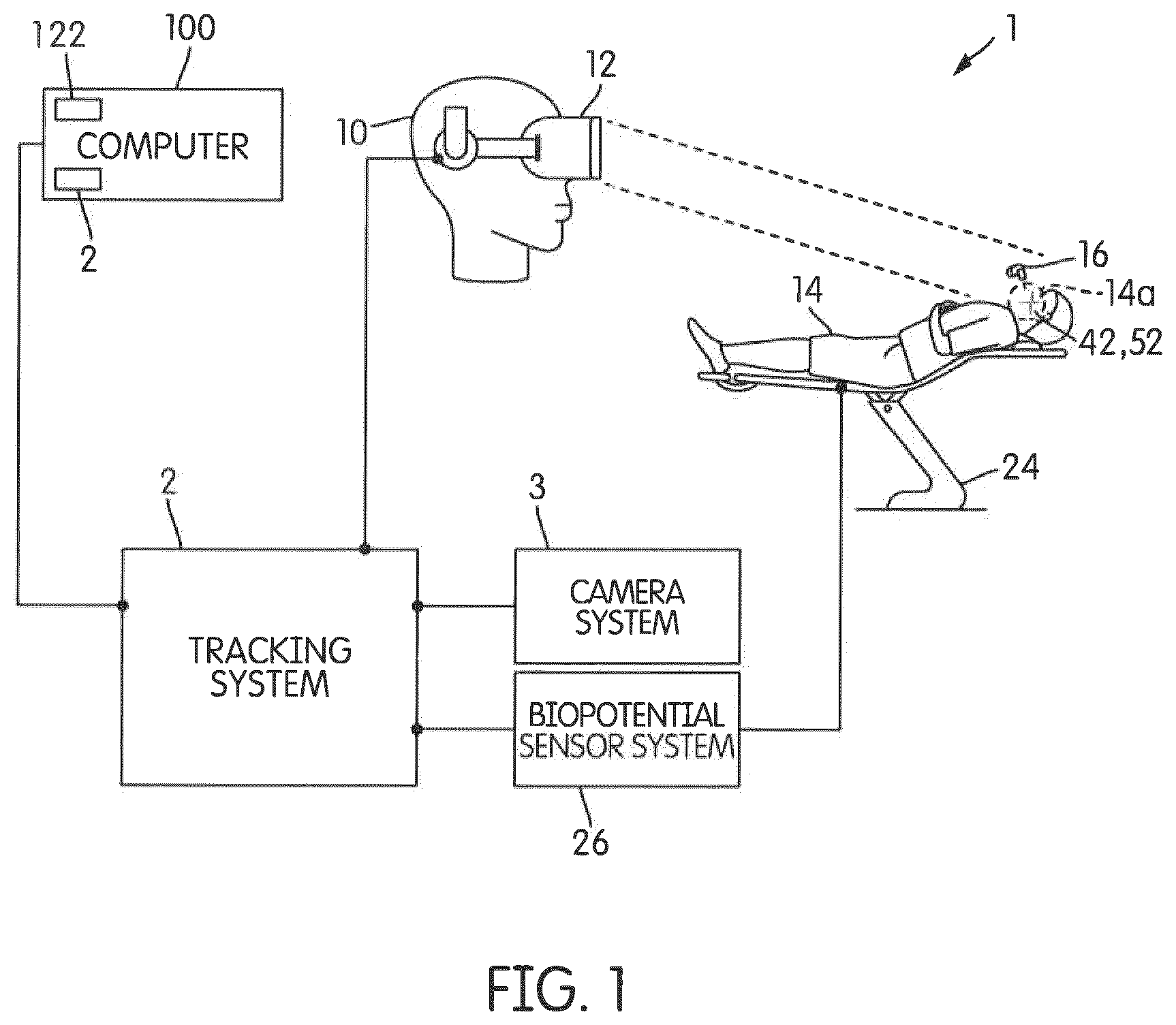 Patent US12496009 Figure 1 – System for visualizing patient stress