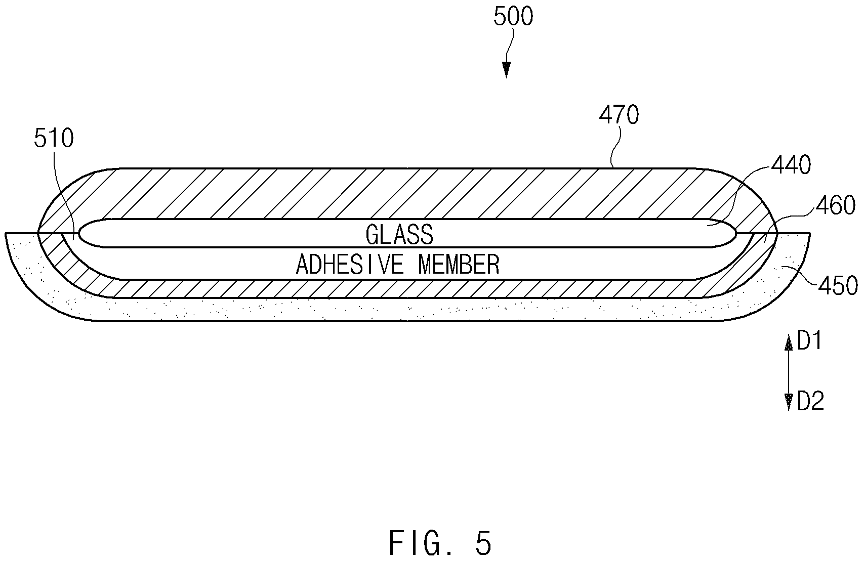 Patent US12496013 Figure 5 – Electronic device having electrode measuring biological signal