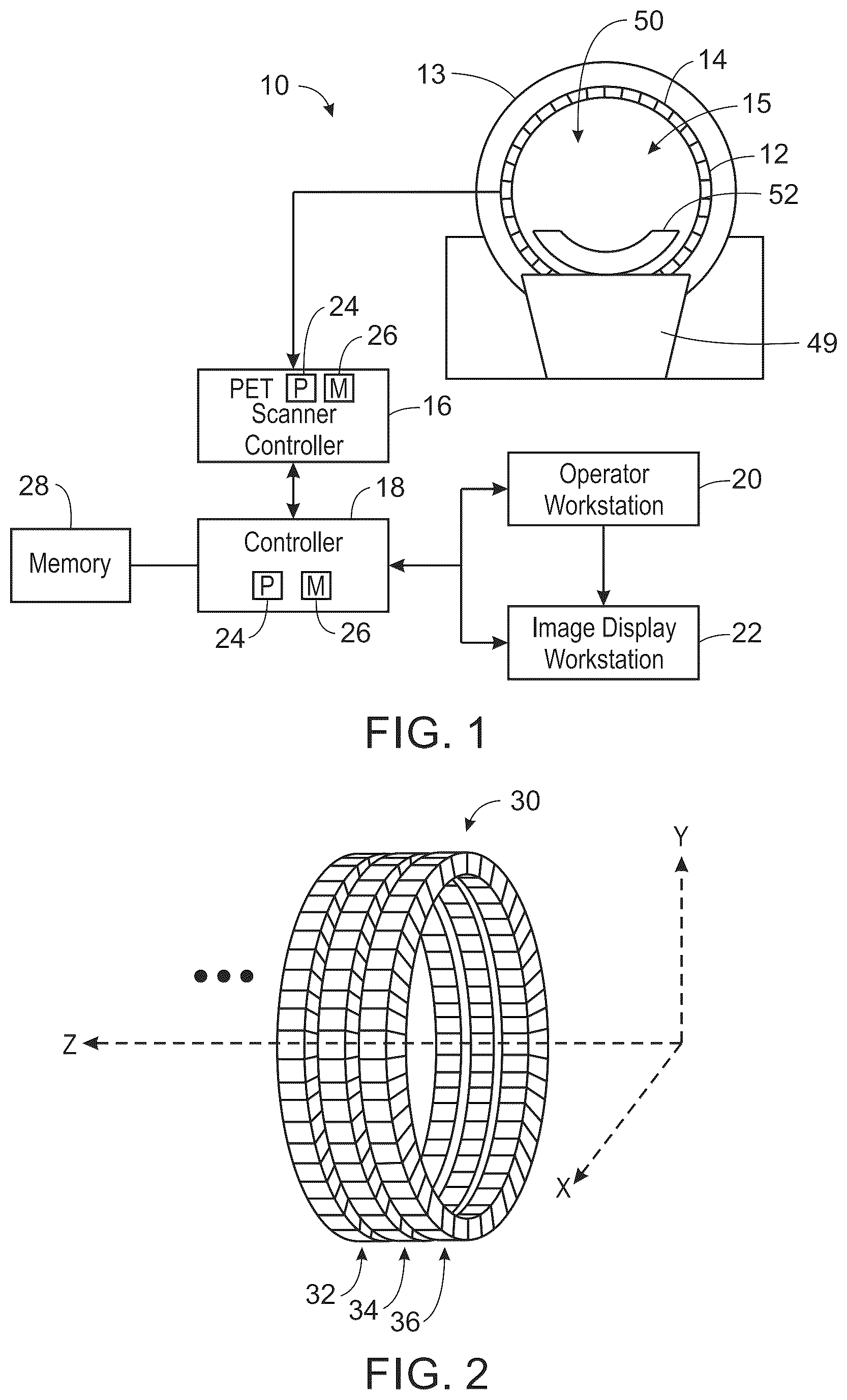 Patent US12496019 — System and method for sensitivity-based patient positioning for emission tomography imaging — Figure 1