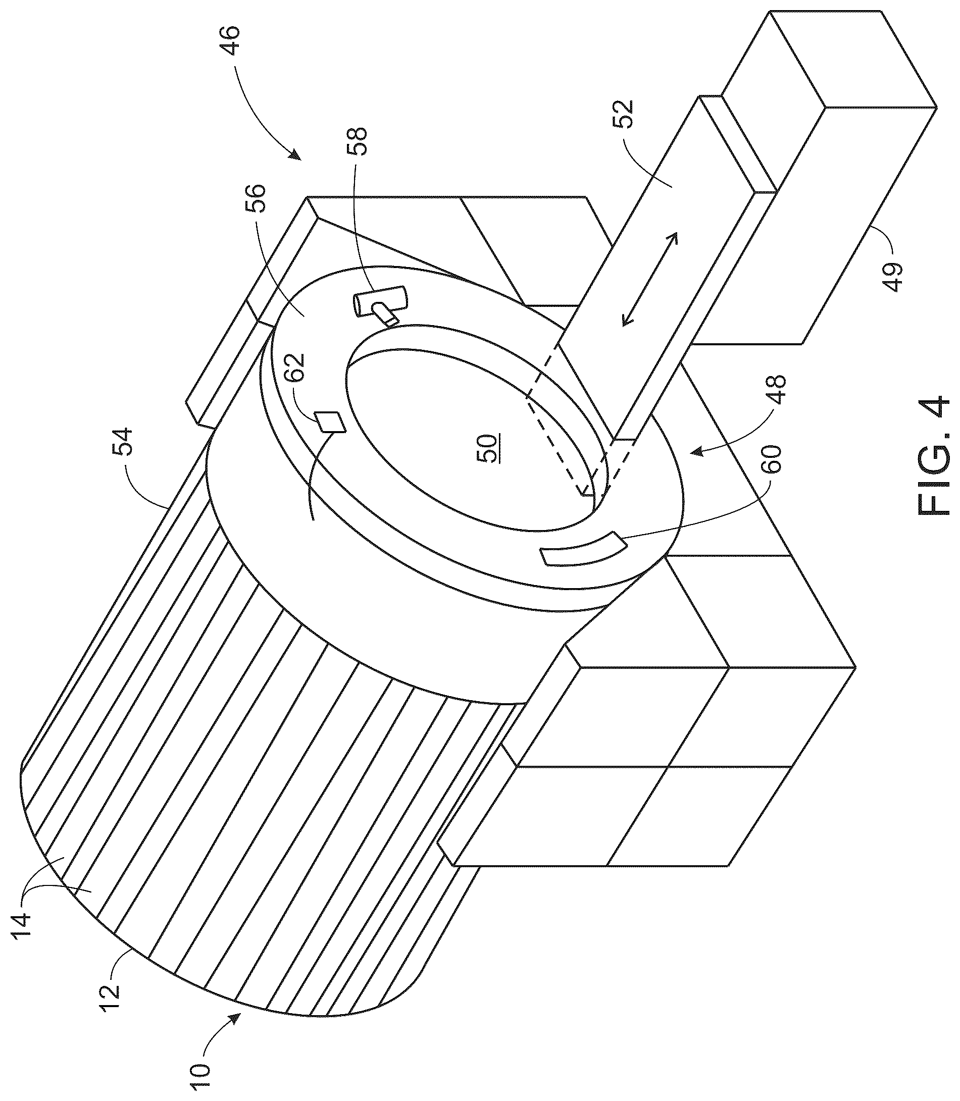 Patent US12496019 Figure 4 – System and method for sensitivity-based patient positioning for emission tomography imaging