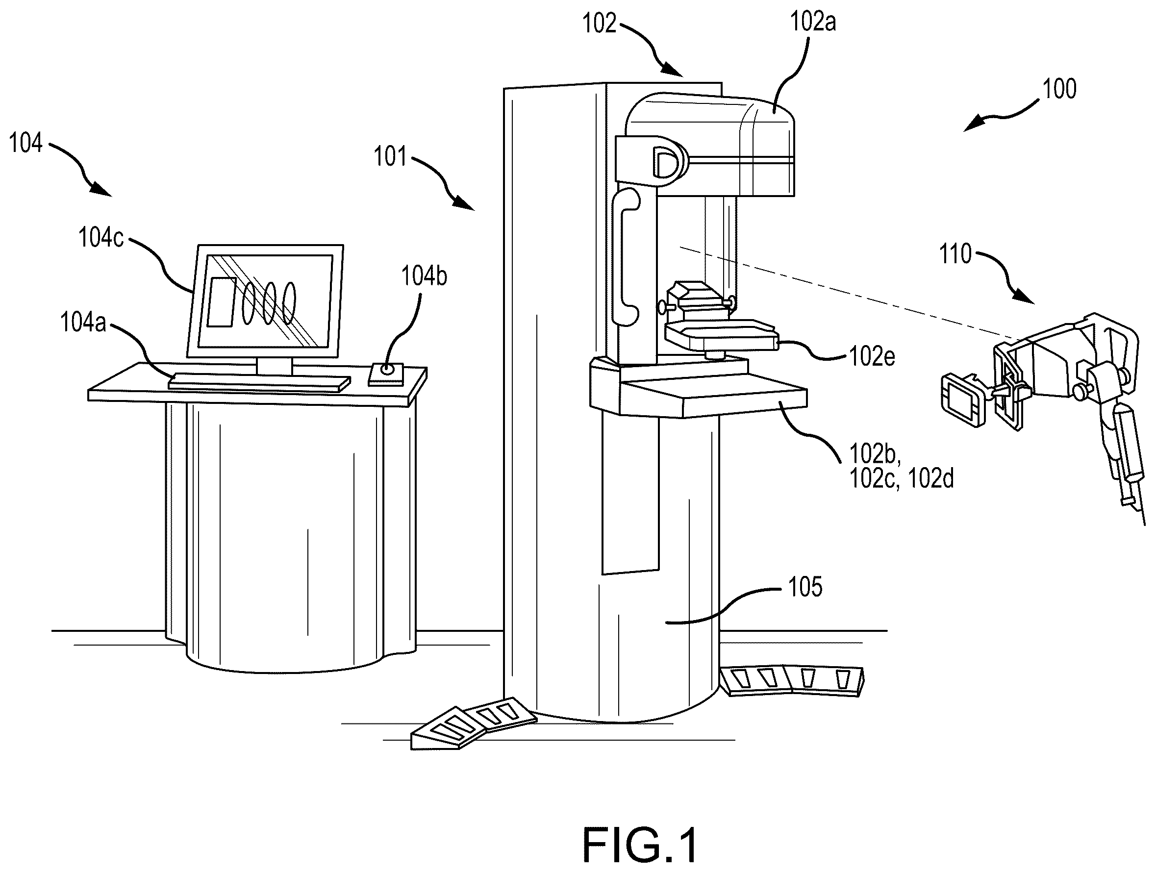 Patent US12496027 Figure 1 – Systems and methods for lateral treatments of the breast