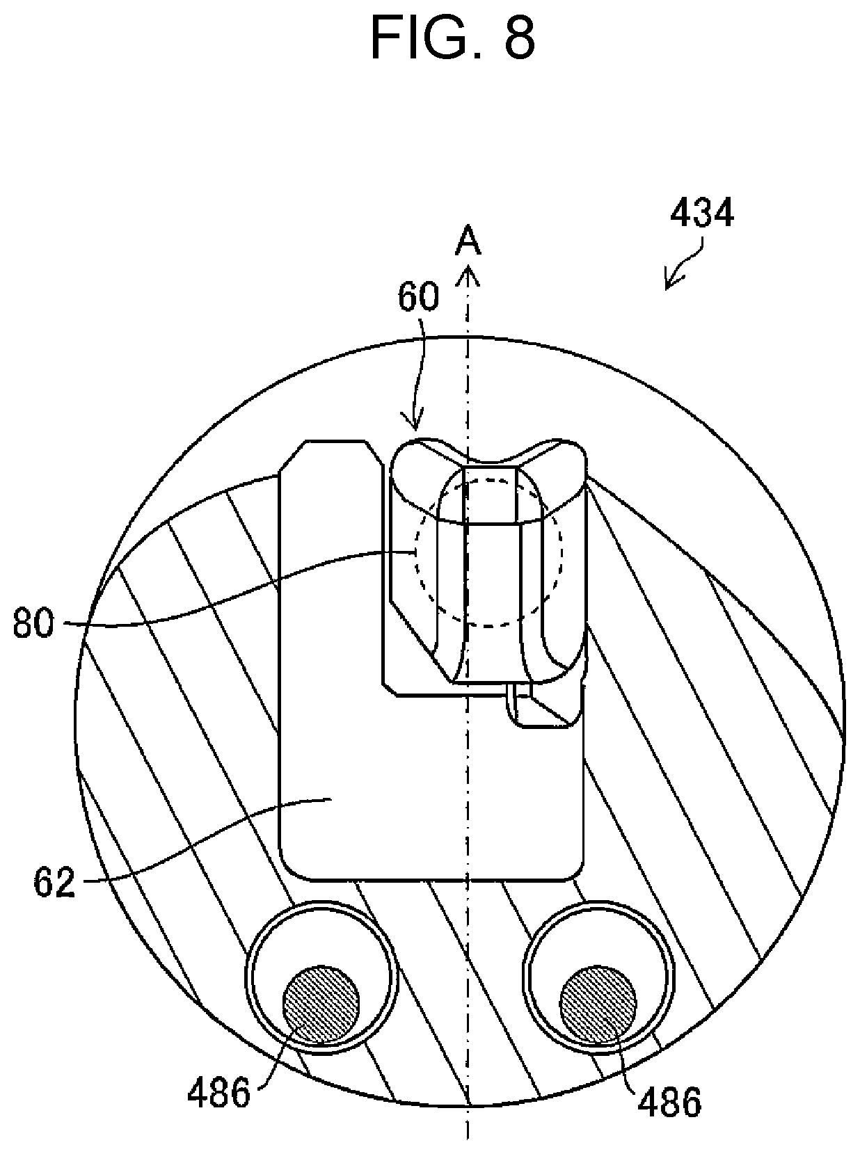 Patent US12496039 Figure 8 – Ultrasonic endoscope