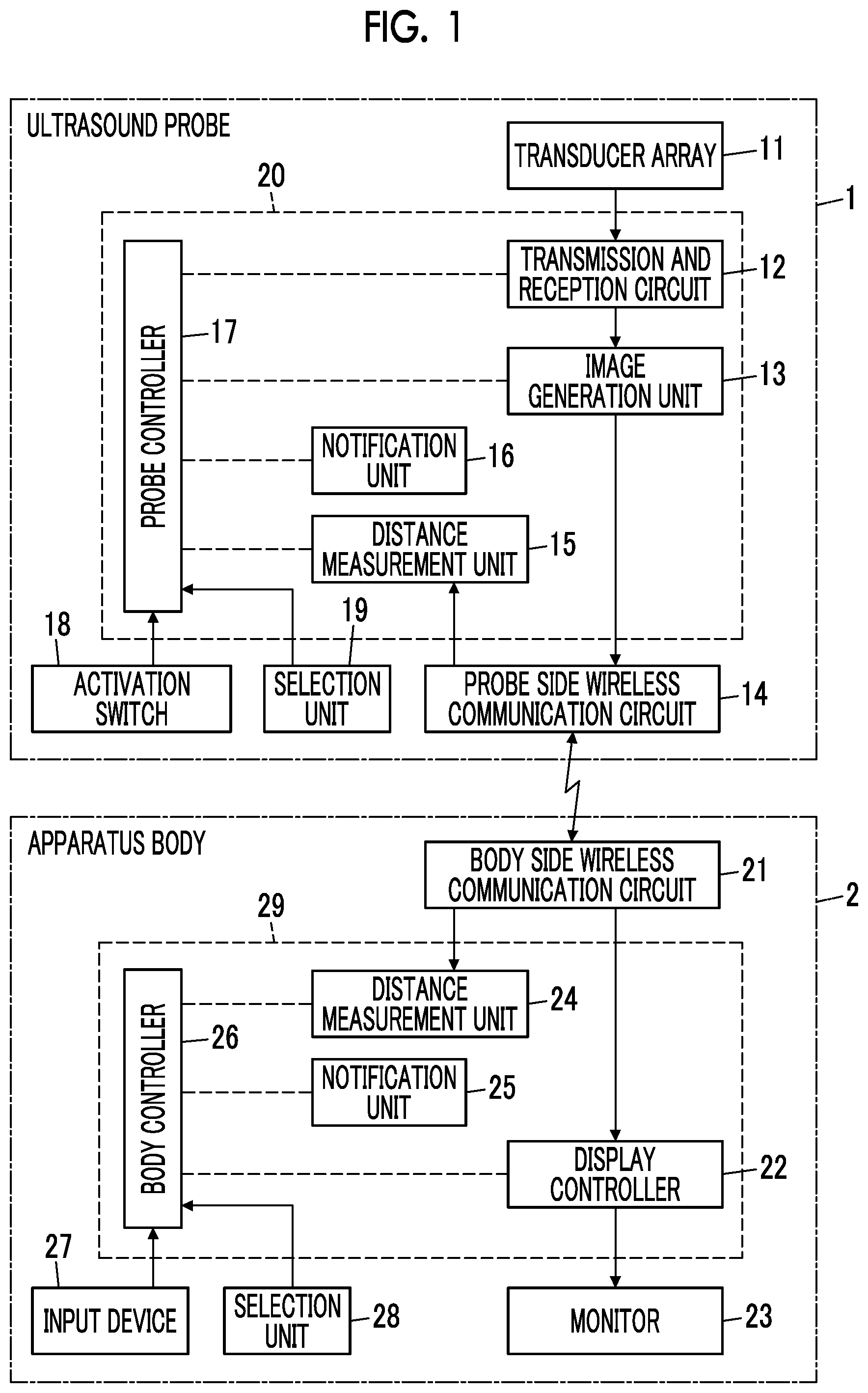 Patent US12496042 Figure 1 – Ultrasound diagnostic apparatus and control method of ultrasound diagnostic apparatus