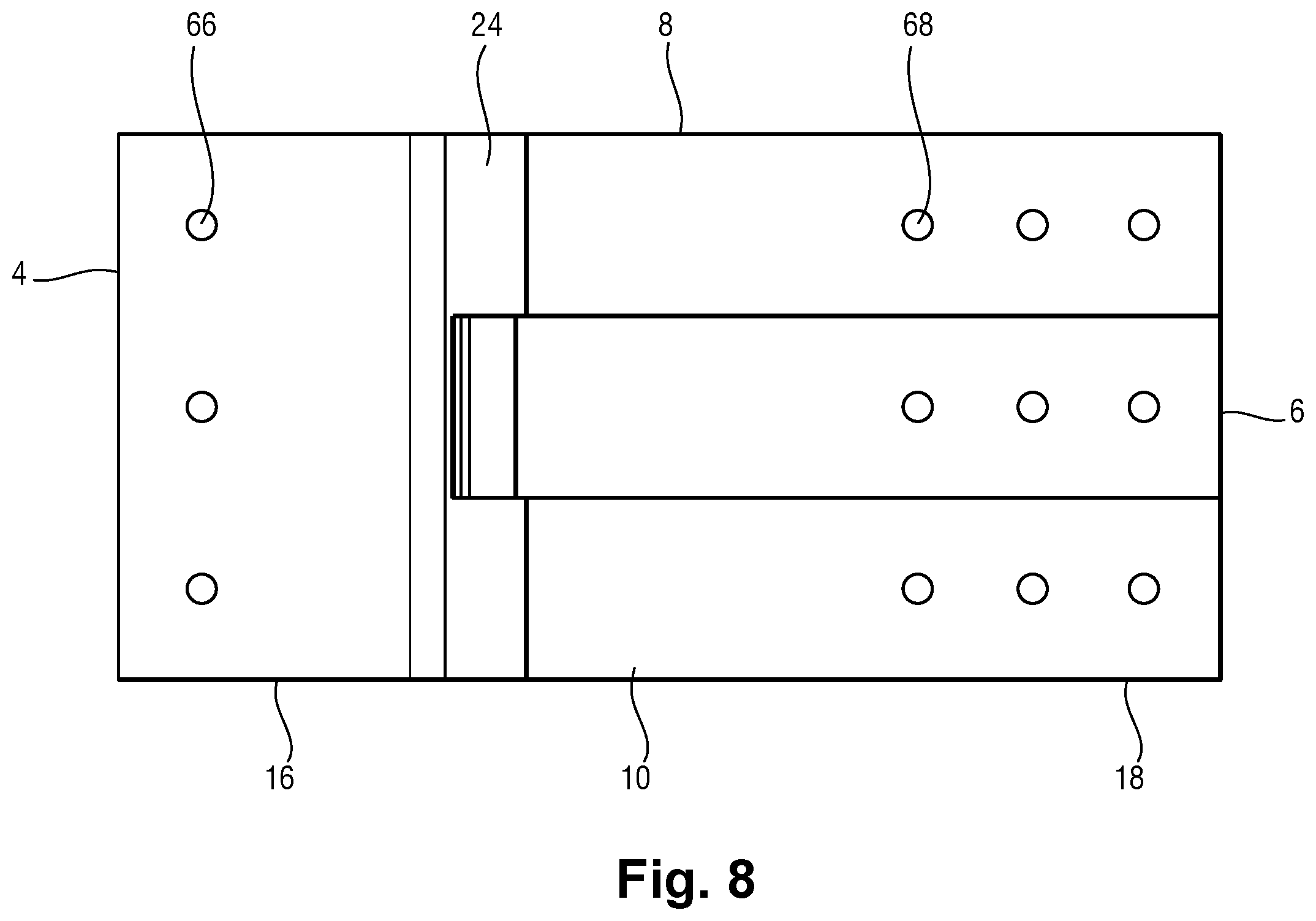 Patent US12496051 Figure 8 – Device for applying adhesive composition to biological tissue and/or prosthetic material