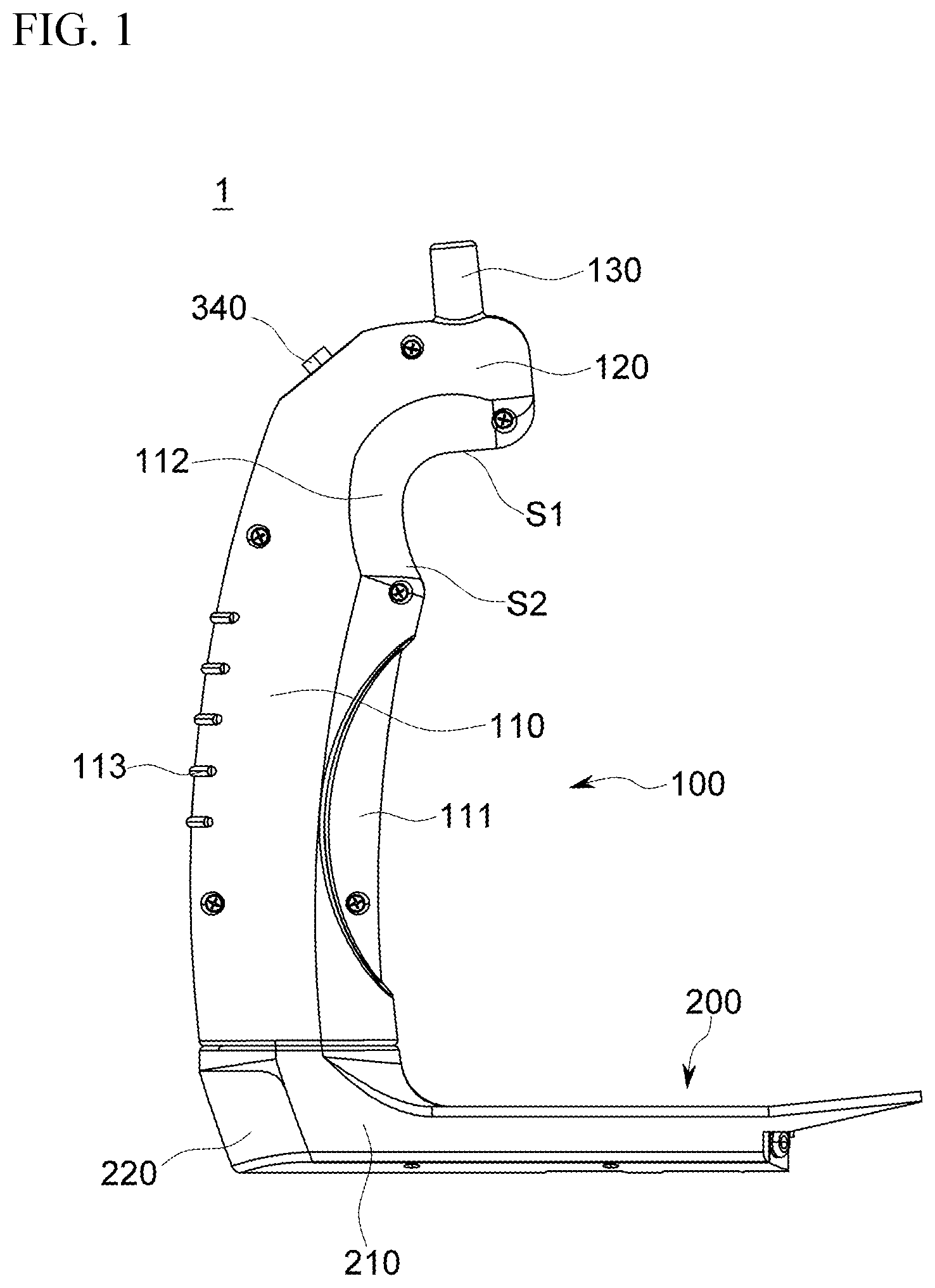 Patent US12496052 Figure 1 – Surgical retractor