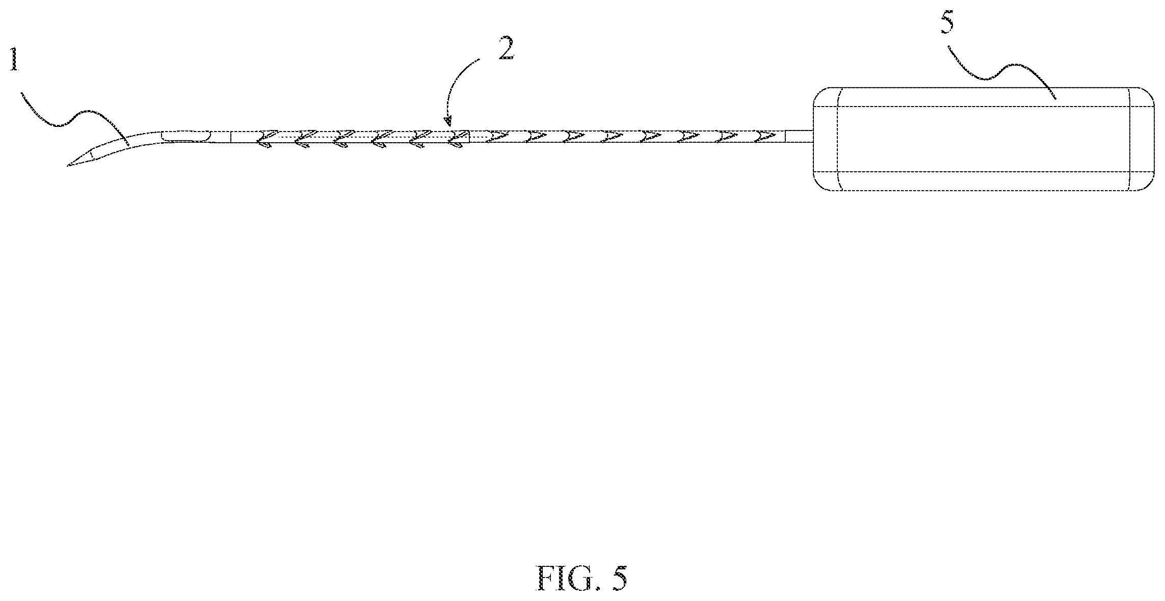 Patent US12496054 Figure 5 – Intracorporeal retracting suture