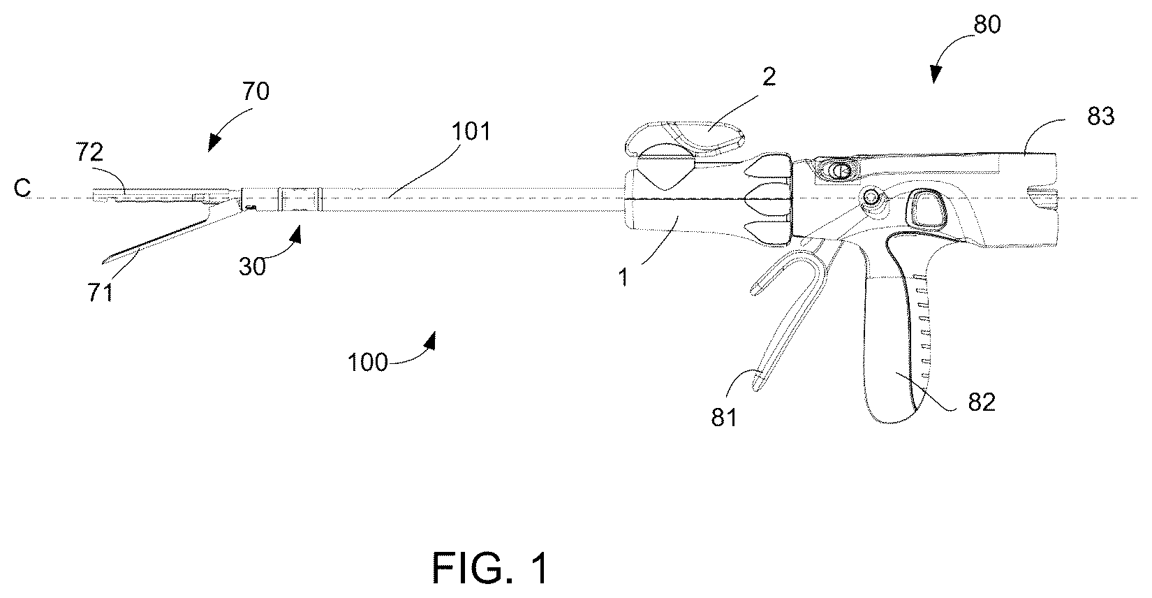 Patent US12496063 Figure 1 – Surgical instrument