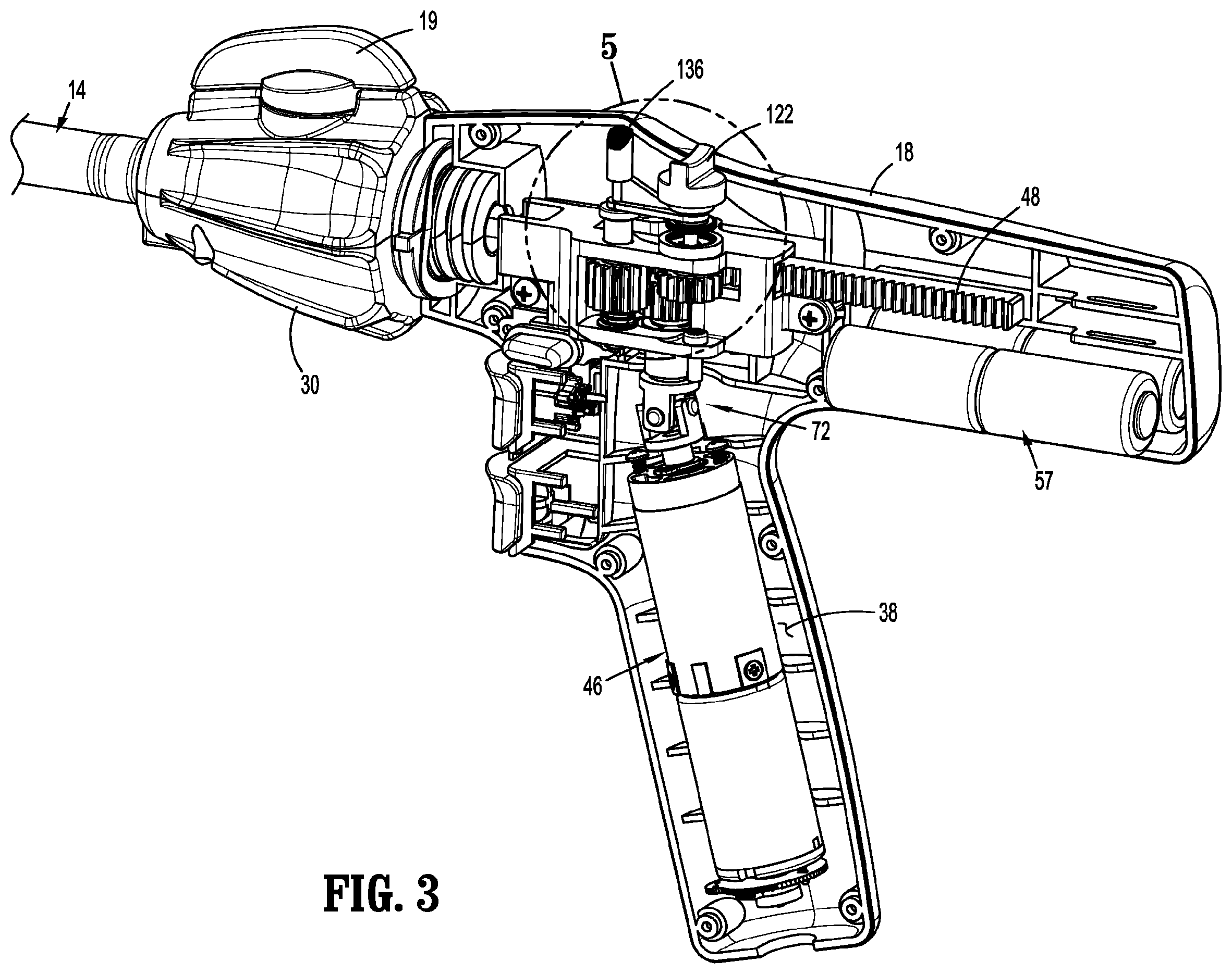 Patent US12496064 Figure 2 – Powered stapling device with manual retraction