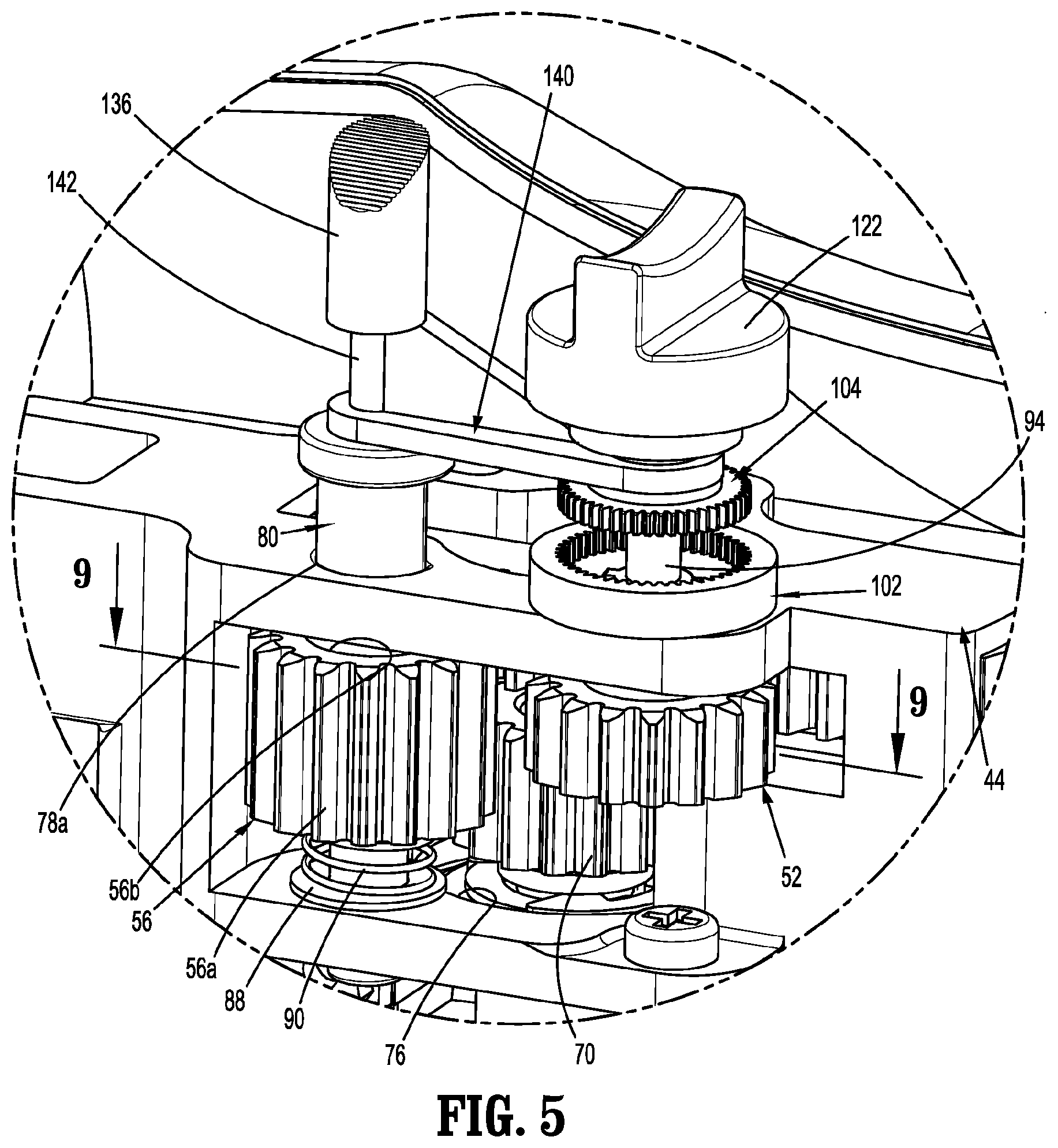Patent US12496064 Figure 4 – Powered stapling device with manual retraction