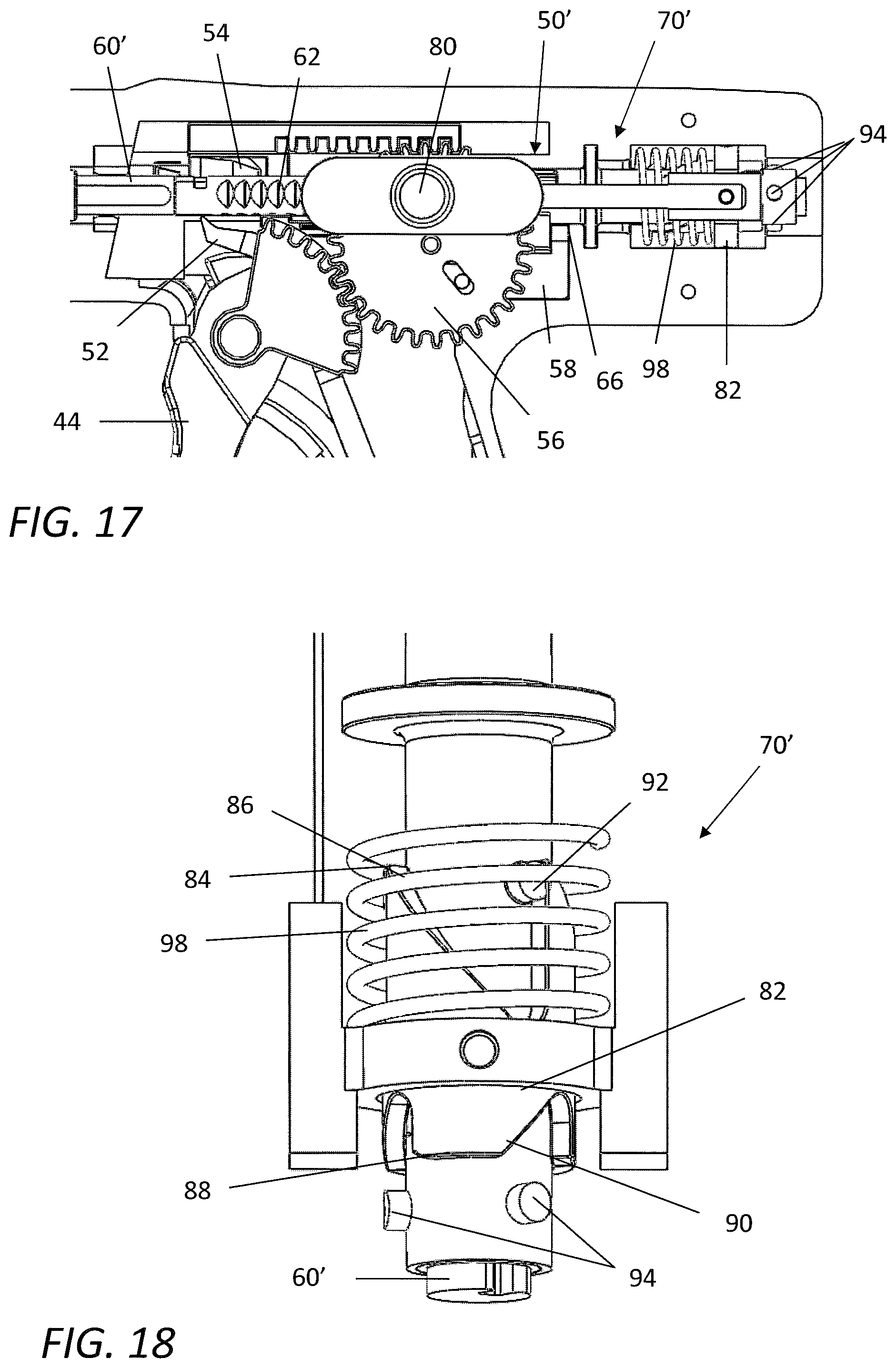 Patent US12496066 Figure 14 – Surgical stapler handle assembly having actuation mechanism with longitudinally rotatable shaft