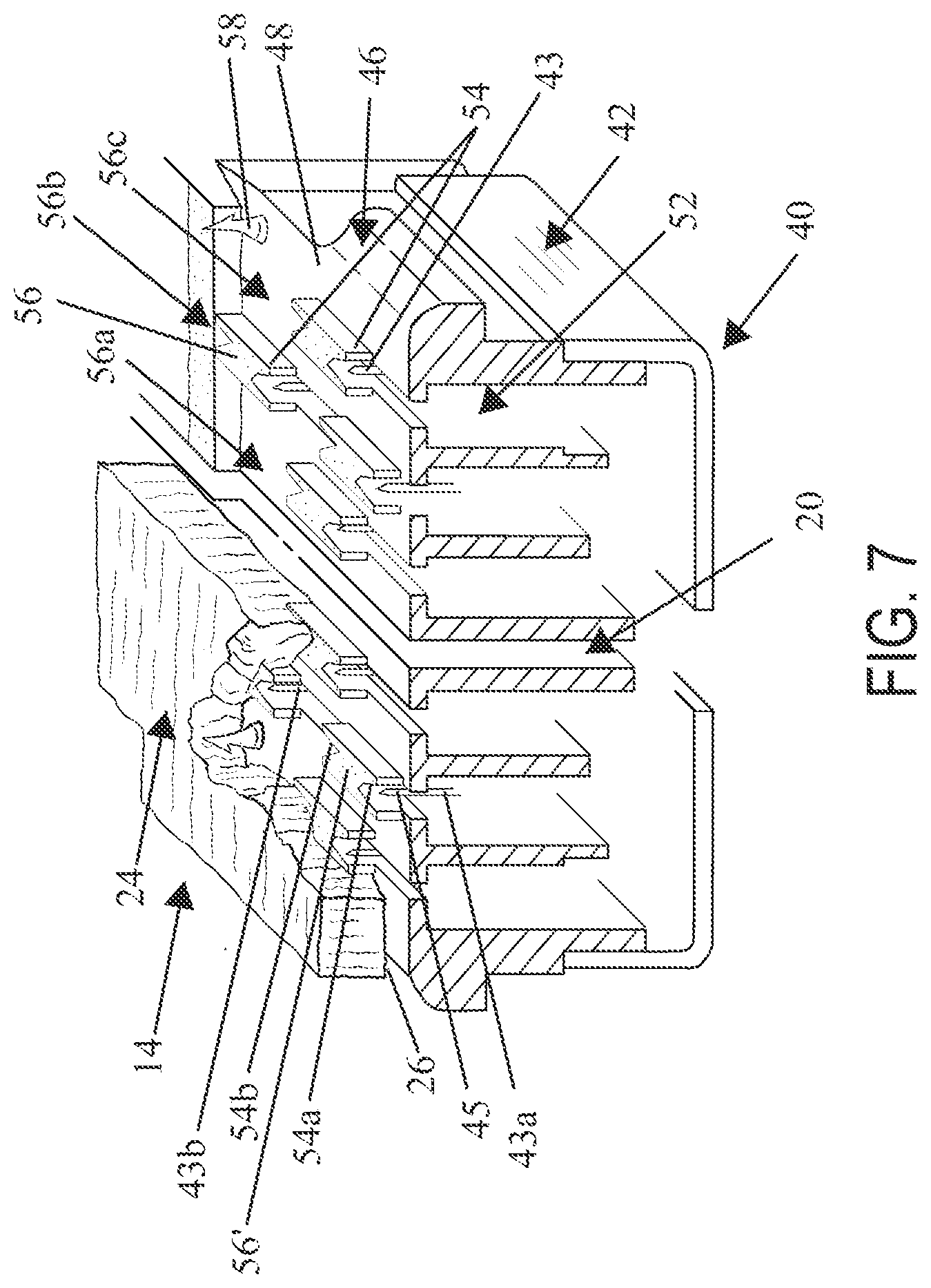 Patent US12496067 Figure 5 – Implantable adjunct with density gradients