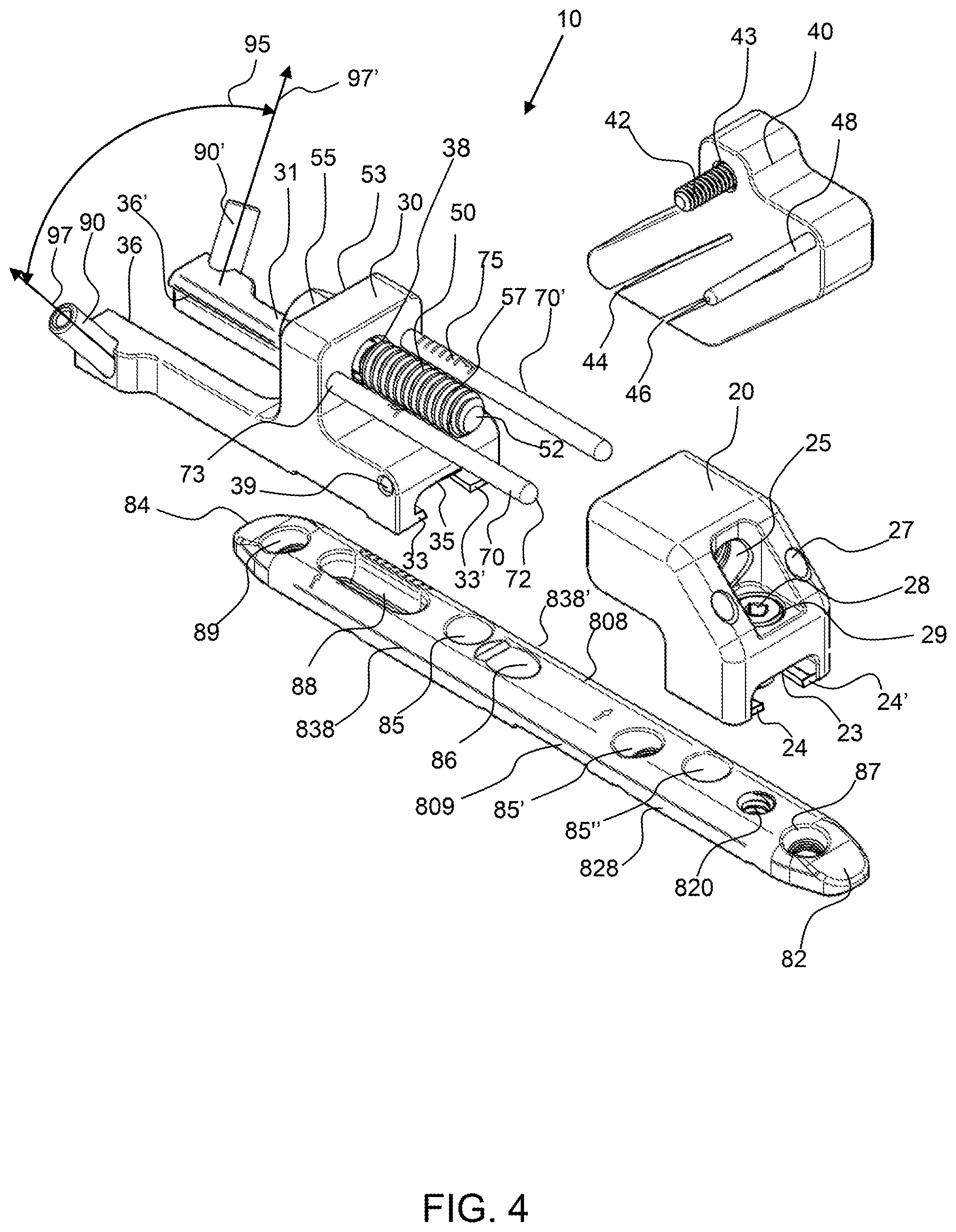 Patent US12496071 Figure 3 – Bone shortening osteotomy apparatus