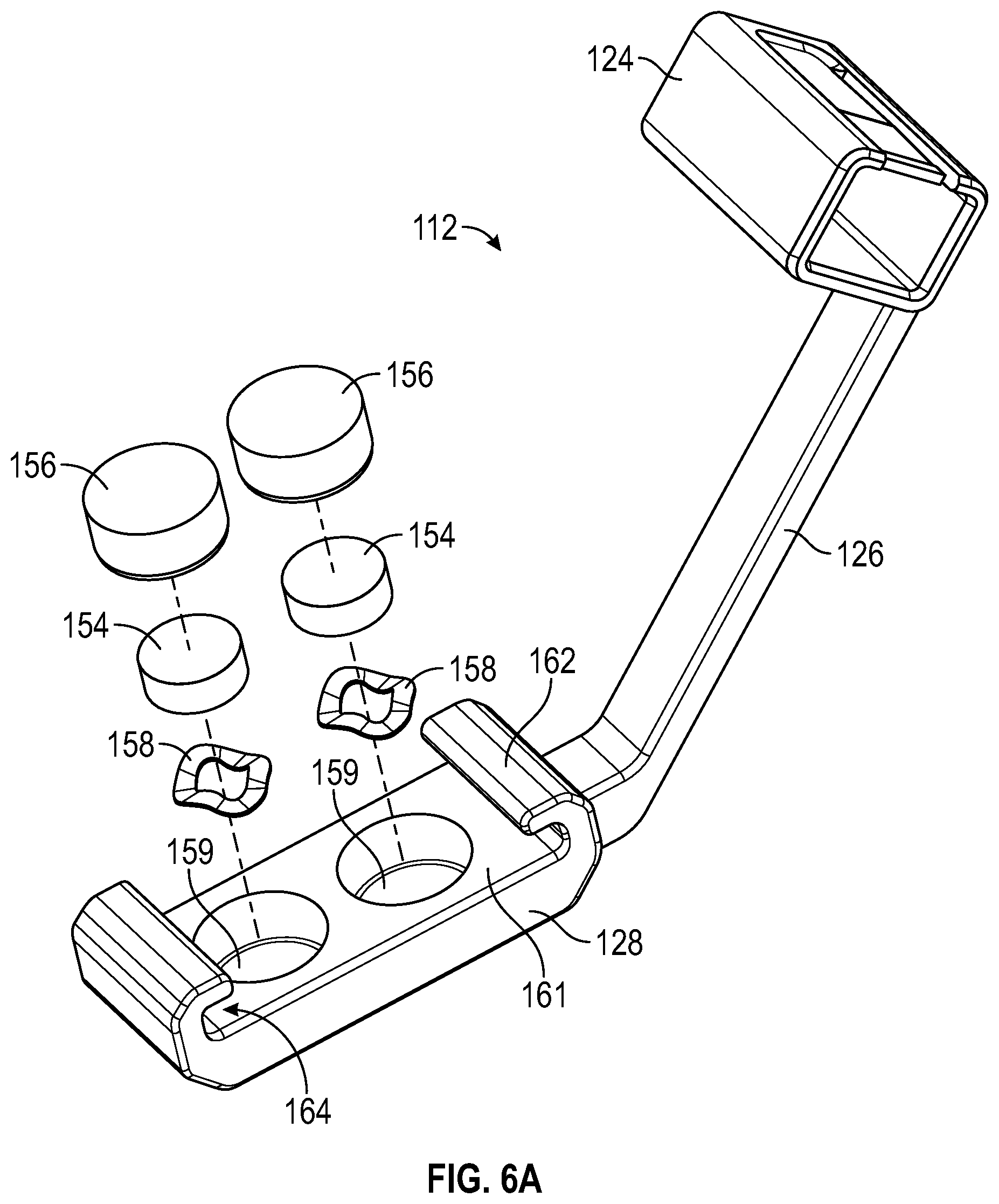Patent US12496074 Figure 6 – Instruments and systems including a humeral cut guide assembly for an orthopedic shoulder replacement