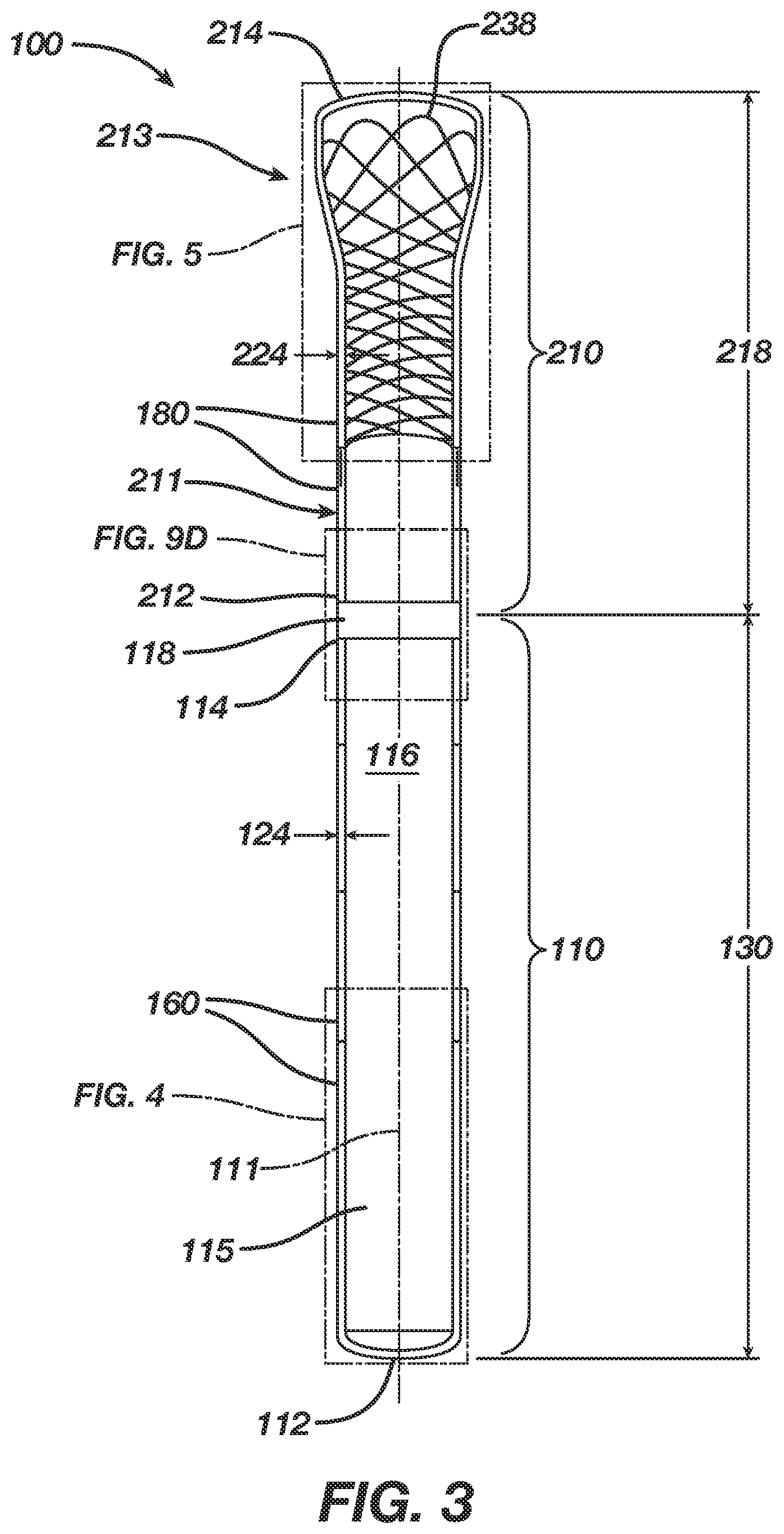 Patent US12496080 Figure 3 – Super-bore catheter with braid supported flared tip