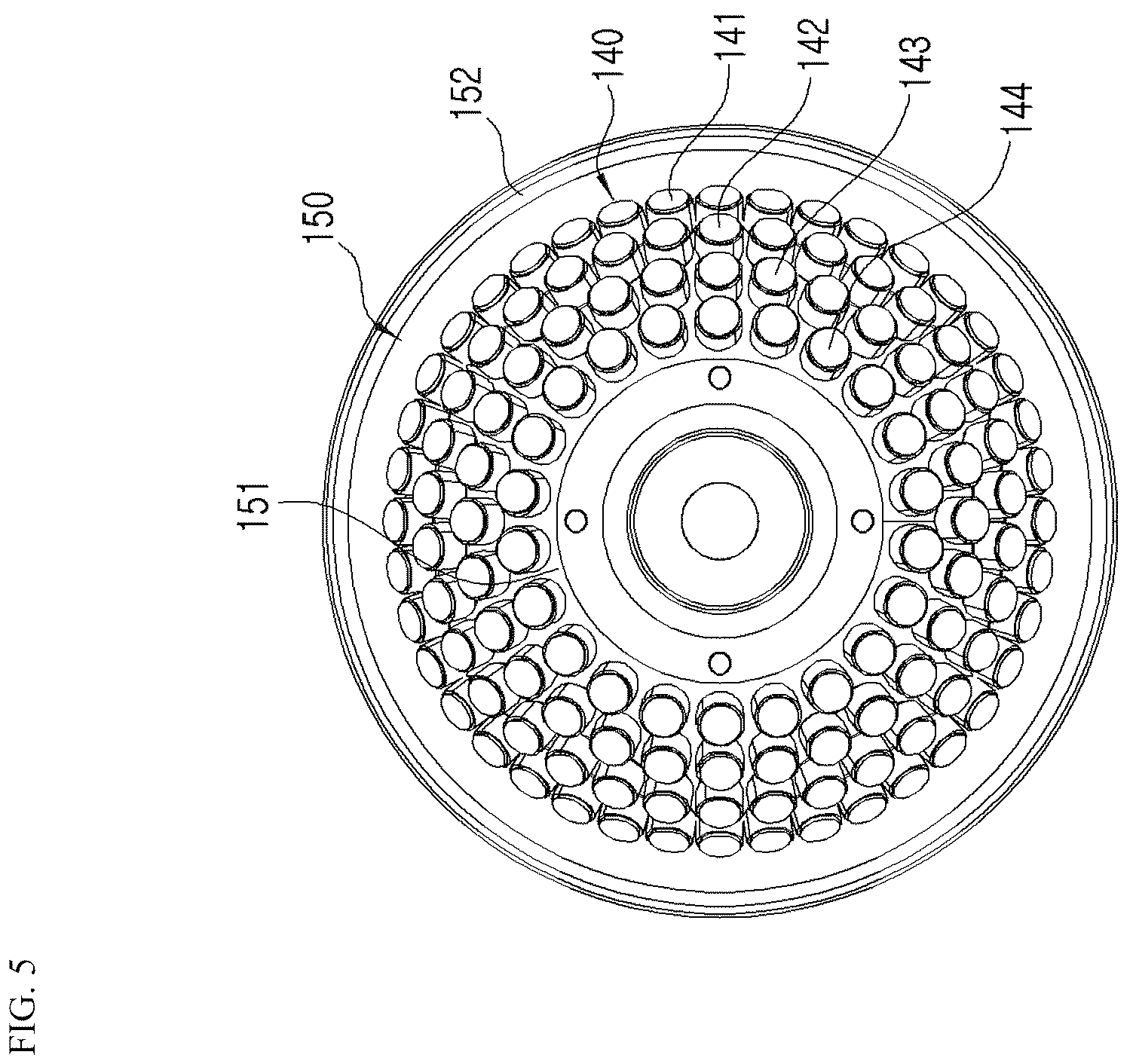 Patent US12496082 Figure 5 – Multi-focal shockwave output handle unit for extracorporeal shockwave therapy device using multi-piezoelectric configuration