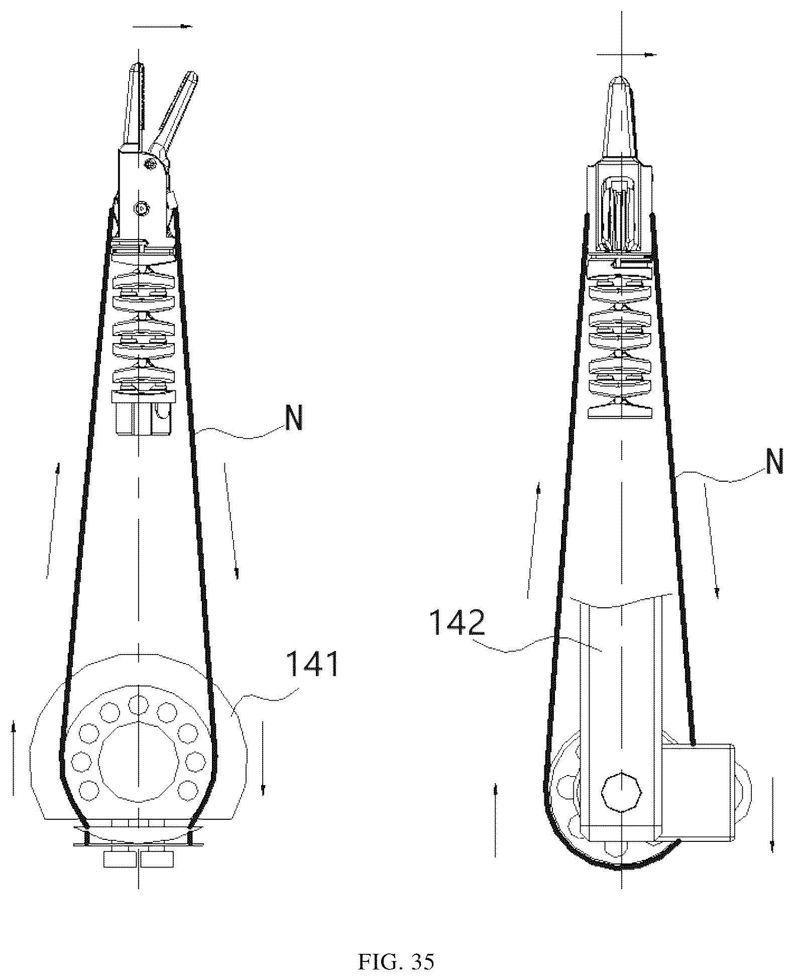 Patent US12496083 Figure 20 – Attachment assembly, control handle, series motion mechanism, and minimally invasive surgical instrument