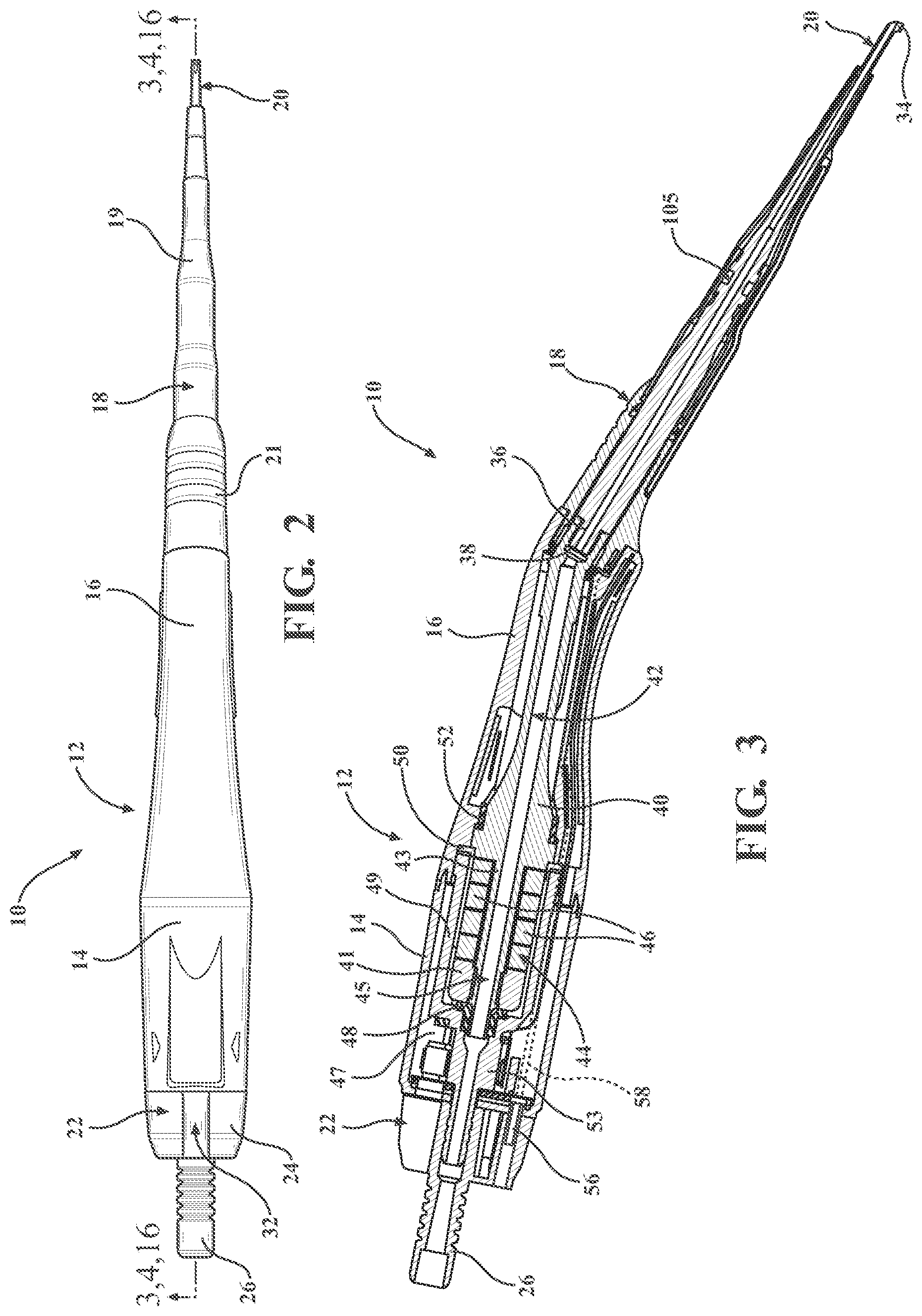 Patent US12496086 Figure 2 – Ultrasonic surgical handpiece assembly