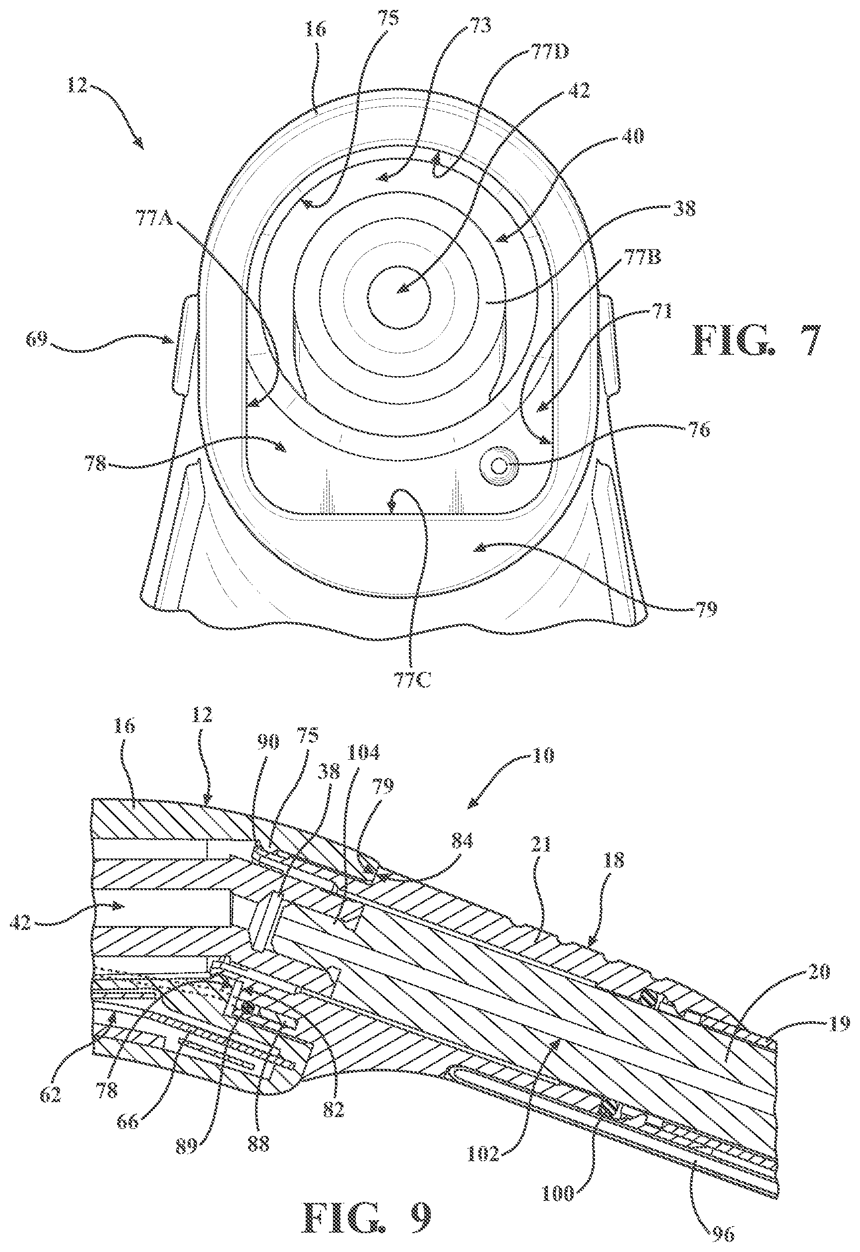 Patent US12496086 Figure 6 – Ultrasonic surgical handpiece assembly