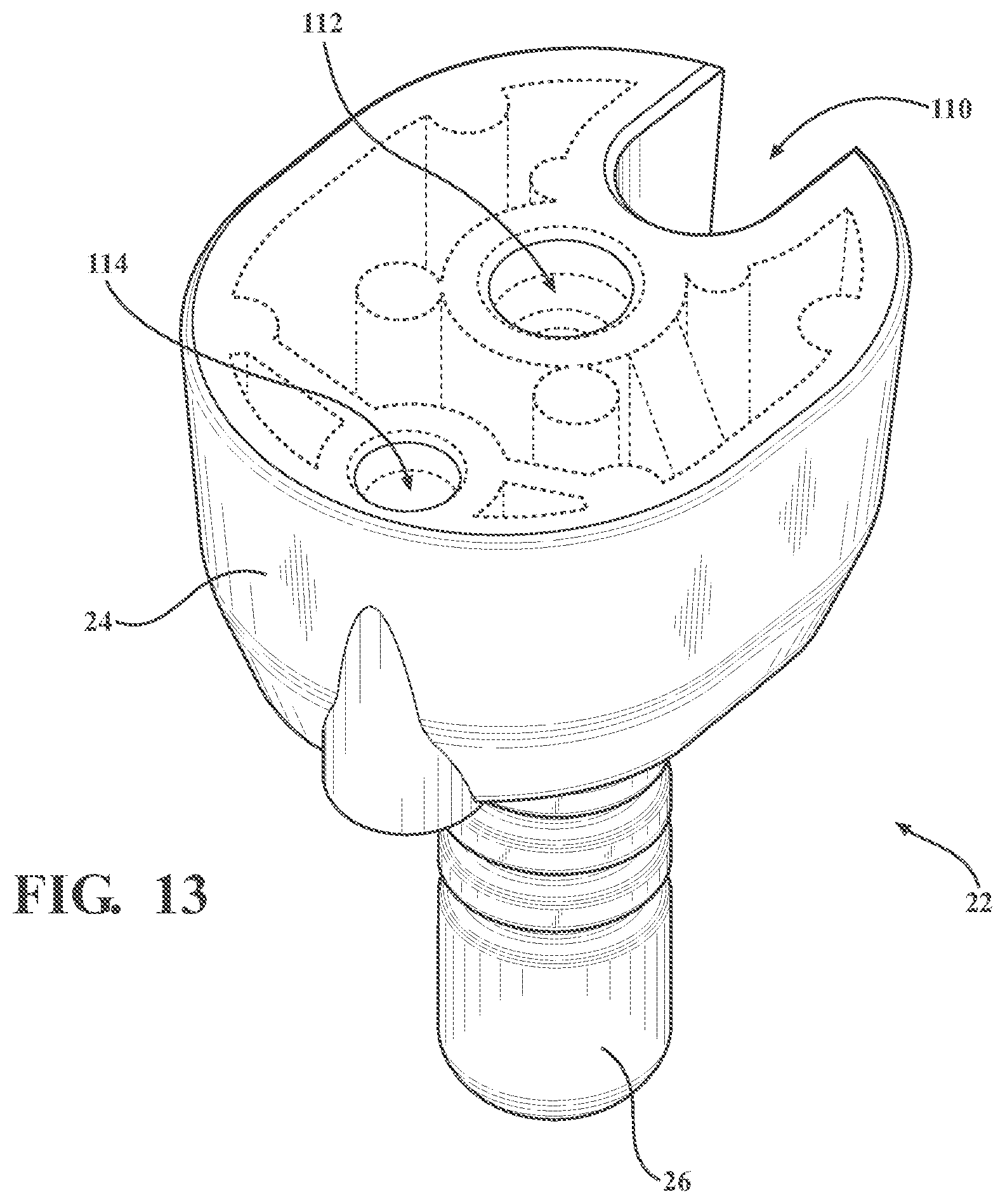 Patent US12496086 Figure 11 – Ultrasonic surgical handpiece assembly