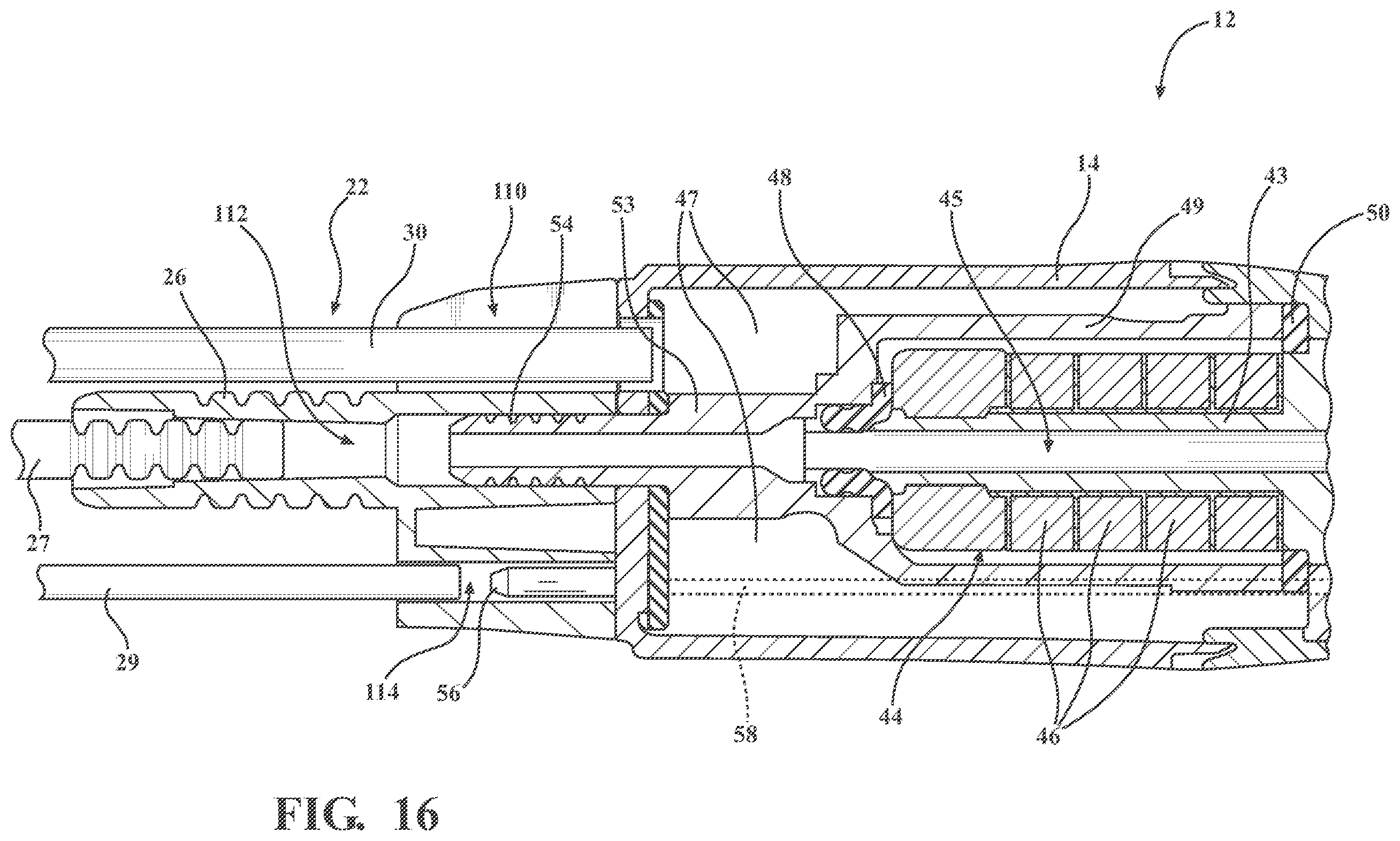 Patent US12496086 Figure 13 – Ultrasonic surgical handpiece assembly