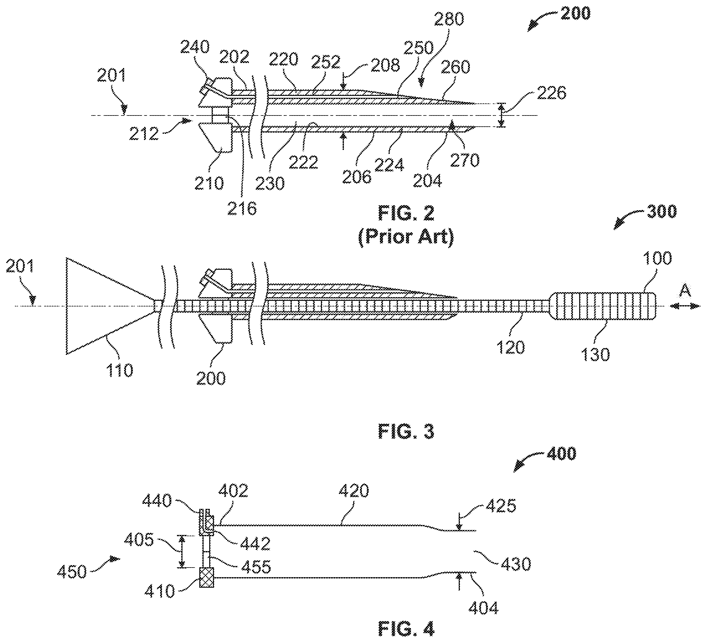 Patent US12496095 Figure 2 – Integrated expandable access for medical device introducer