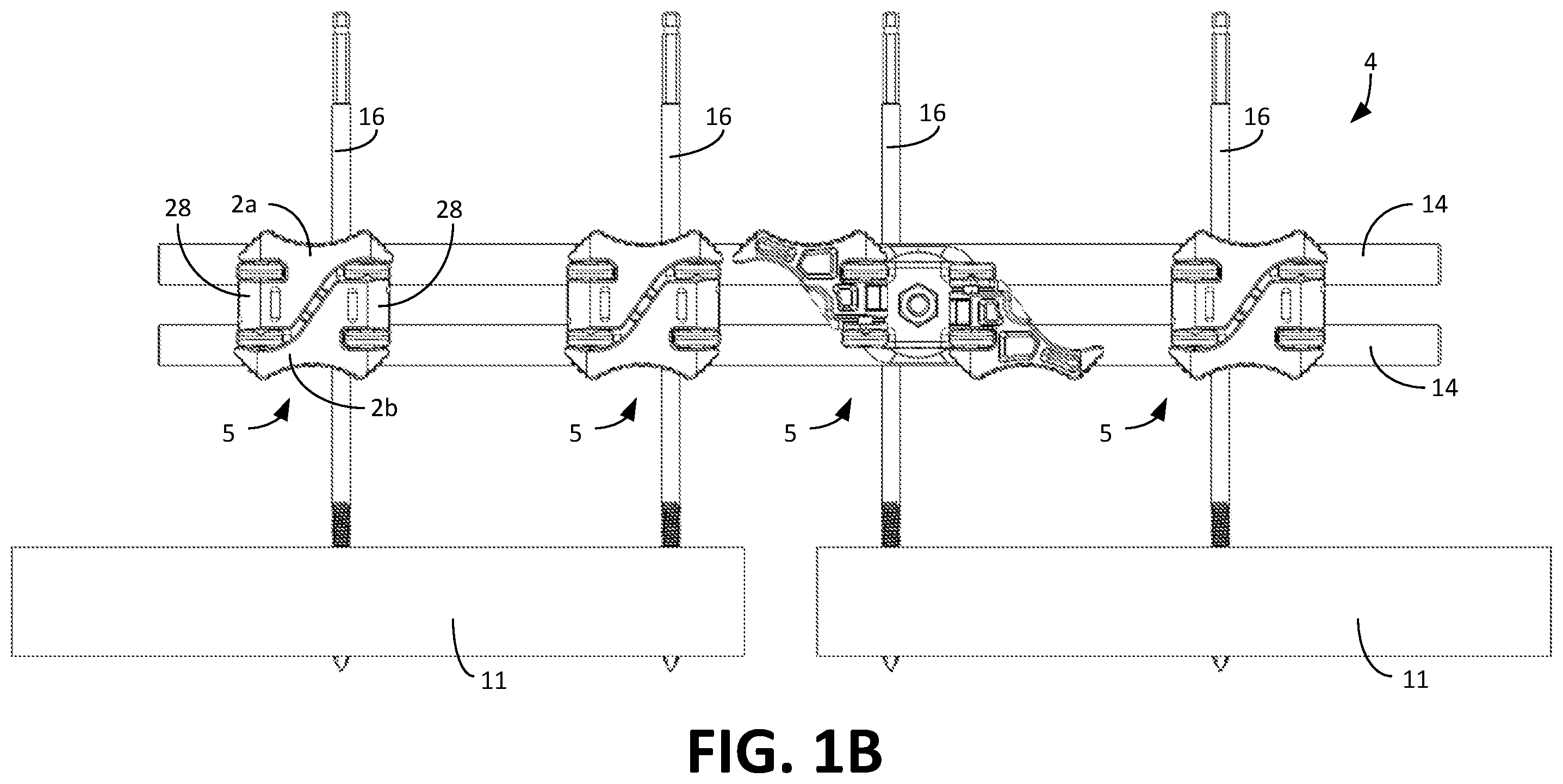 Patent US12496097 Figure 2 – Universal clamp apparatus for bone fixation device