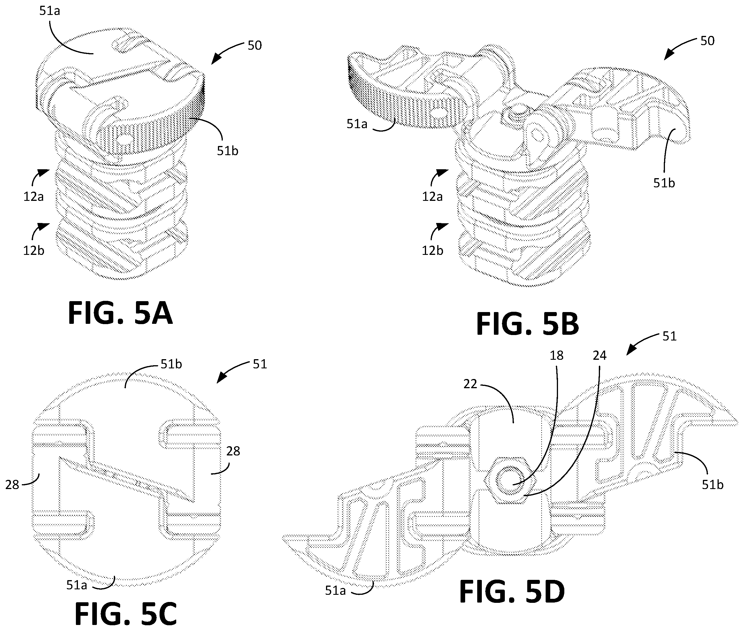 Patent US12496097 Figure 7 – Universal clamp apparatus for bone fixation device