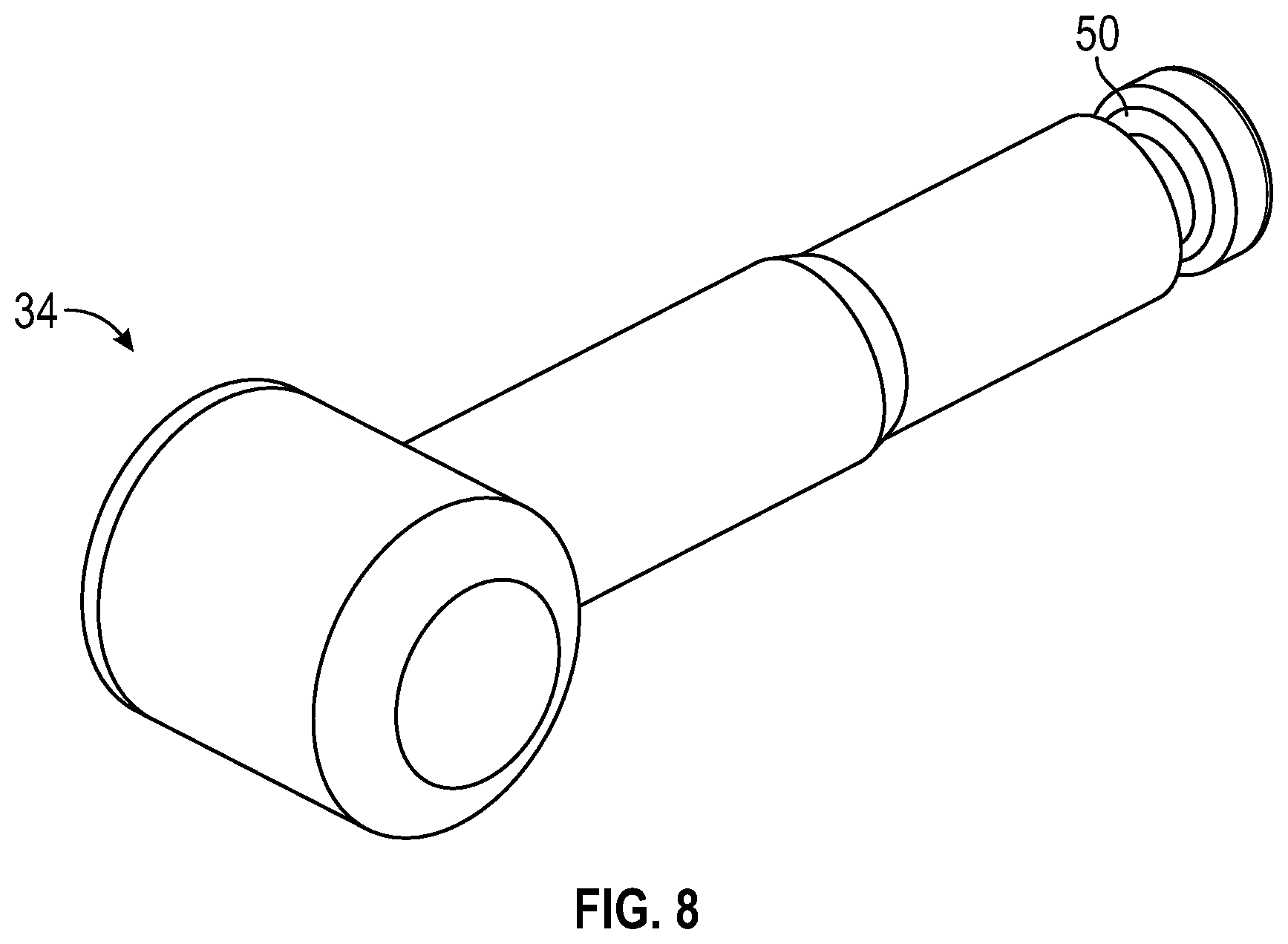 Patent US12496098 Figure 8 – Bone fixator with removable portion