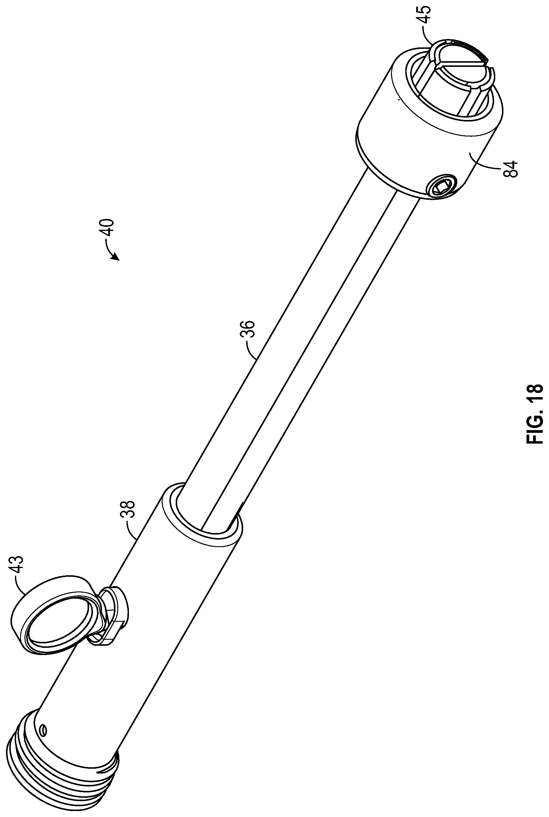 Patent US12496098 Figure 16 – Bone fixator with removable portion