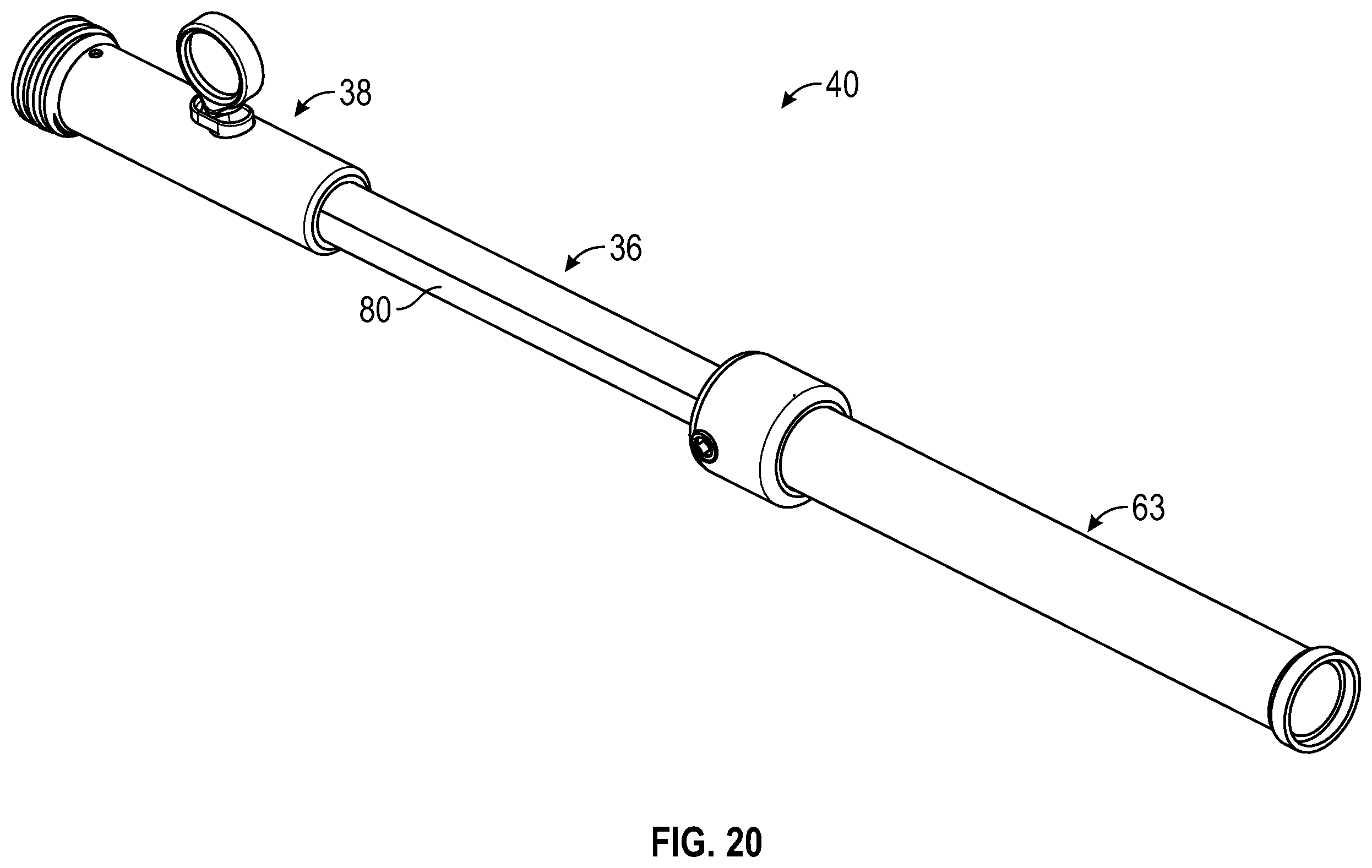 Patent US12496098 Figure 18 – Bone fixator with removable portion