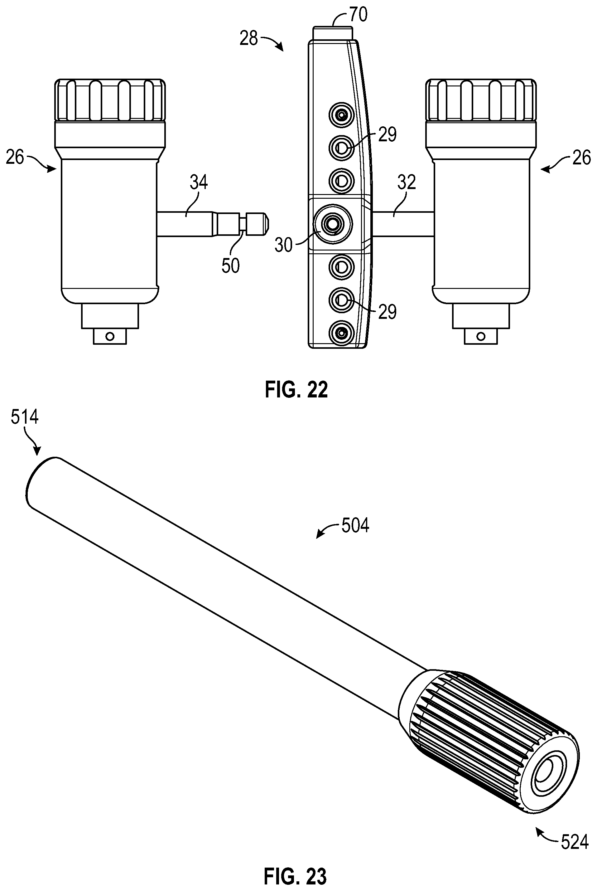 Patent US12496098 Figure 20 – Bone fixator with removable portion