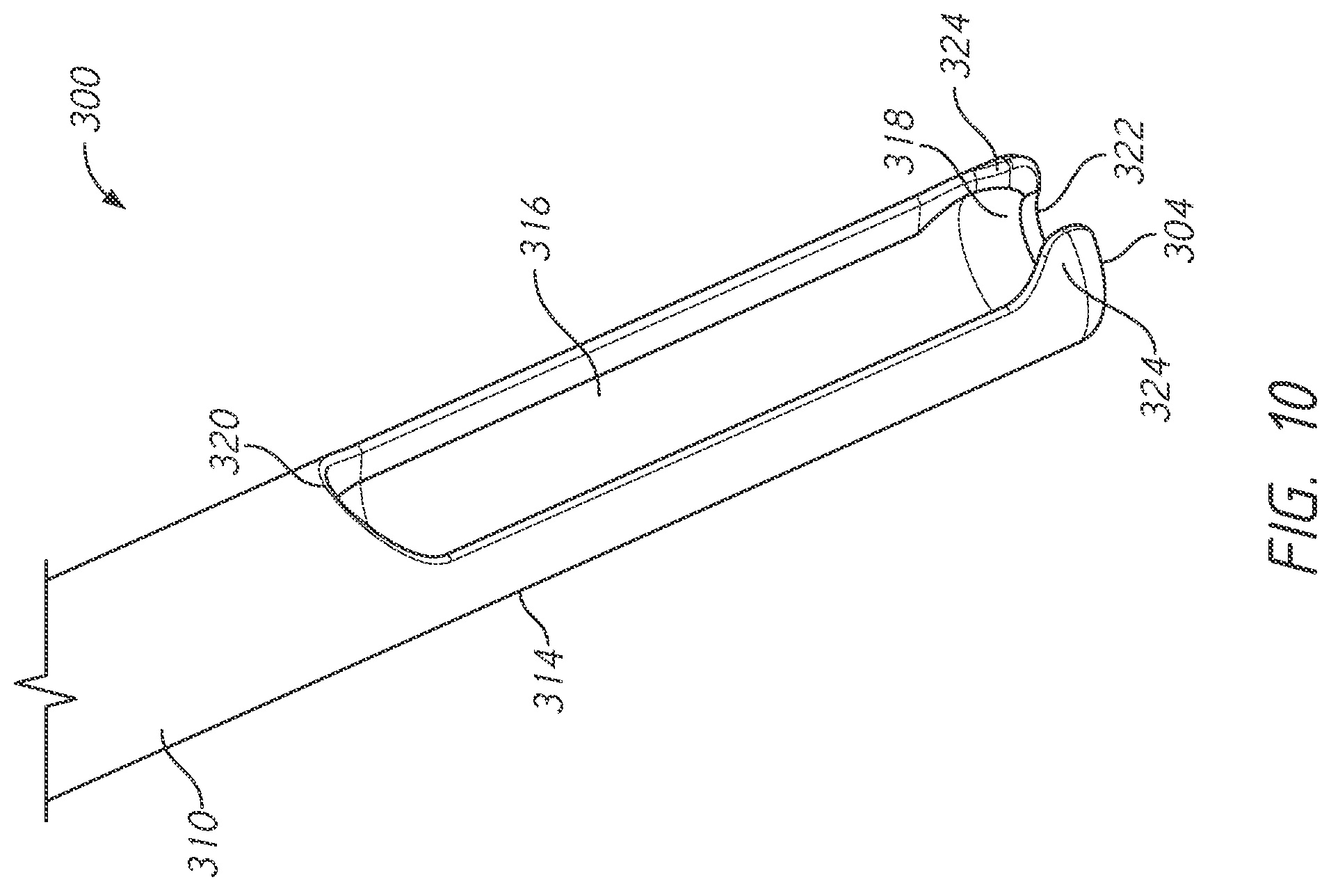 Patent US12496101 Figure 10 – Bone tie and bone tie inserter