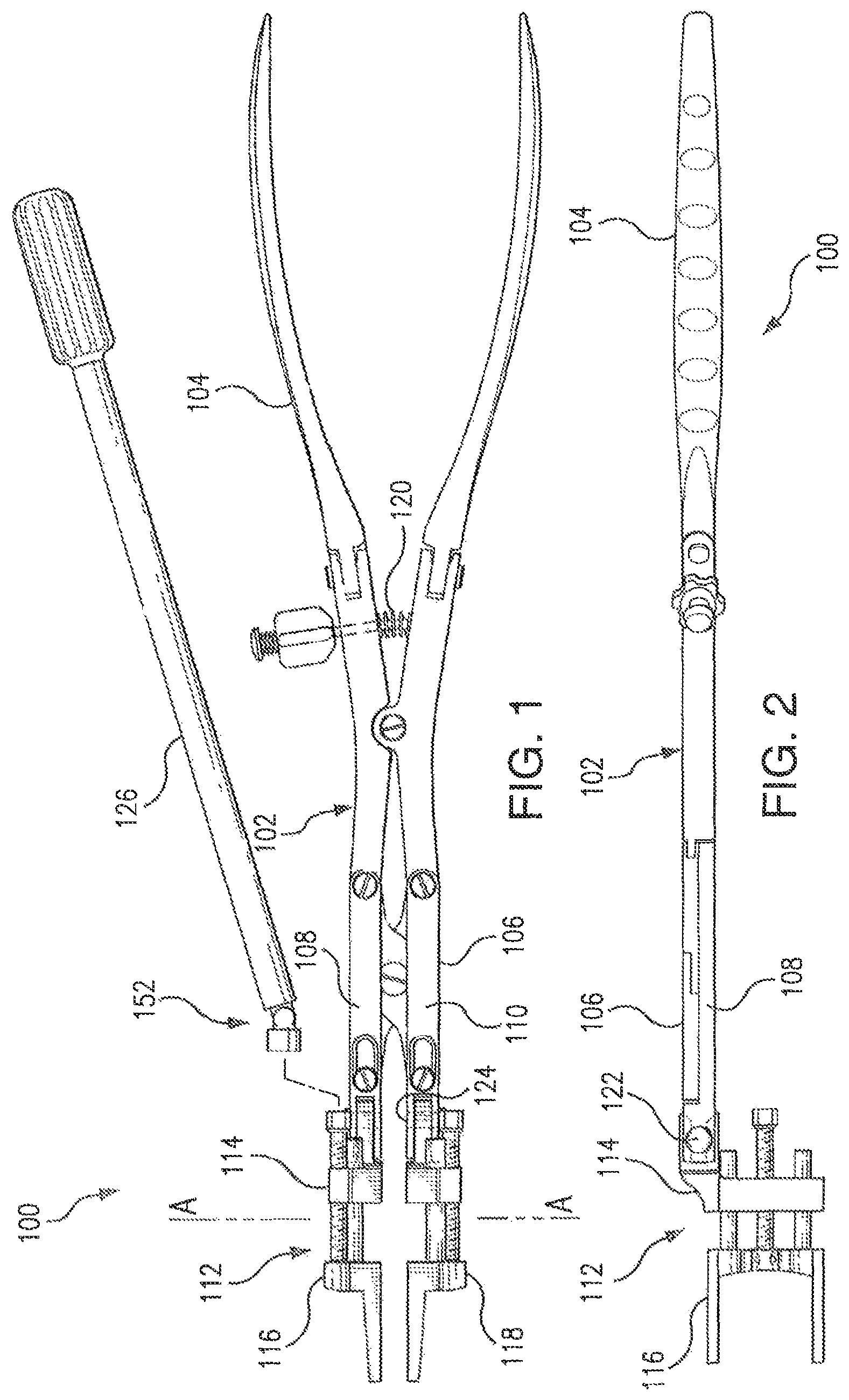 Patent US12496102 Figure 1 – Translational instrumentation for spondylolisthesis and scoliosis reduction