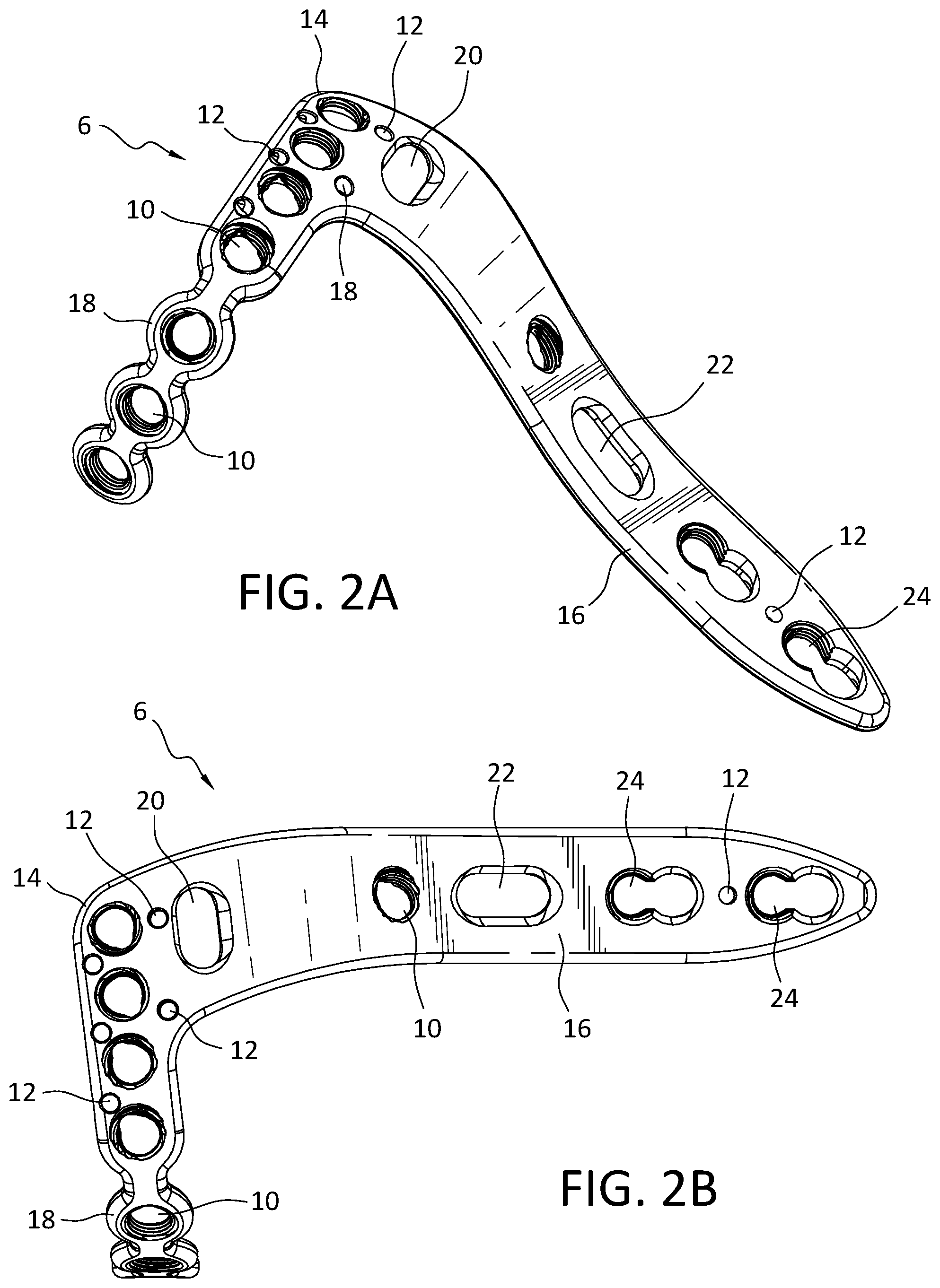 Patent US12496110 Figure 3 – Lateral proximal tibia plate with extension arm