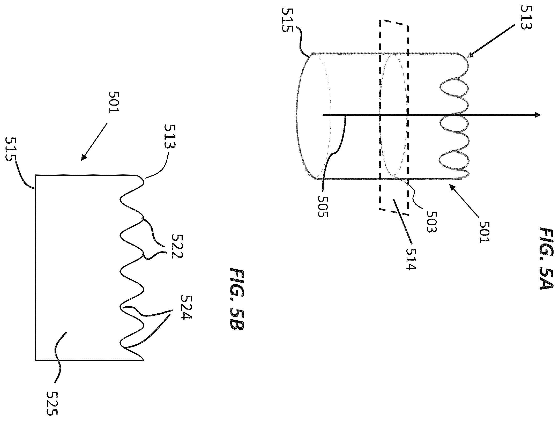 Patent US12496123 Figure 5 – Contoured electrodes for pulsed electric field ablation, and systems, devices, and methods thereof