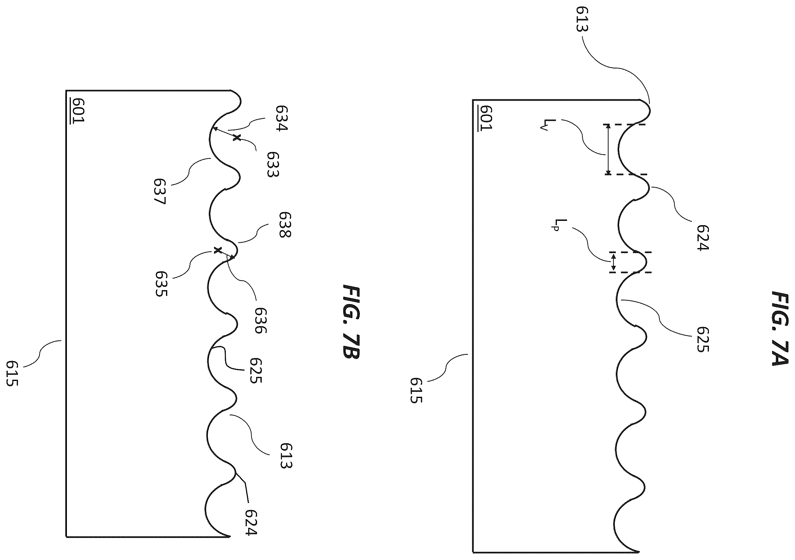 Patent US12496123 Figure 7 – Contoured electrodes for pulsed electric field ablation, and systems, devices, and methods thereof