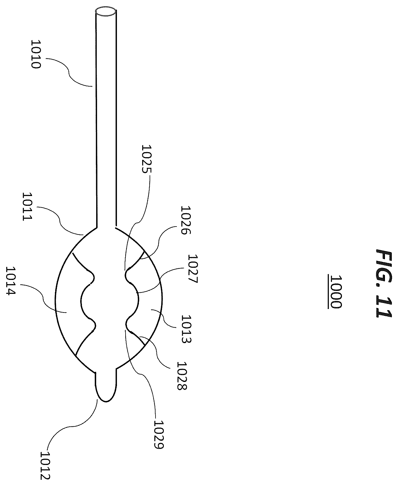 Patent US12496123 Figure 11 – Contoured electrodes for pulsed electric field ablation, and systems, devices, and methods thereof